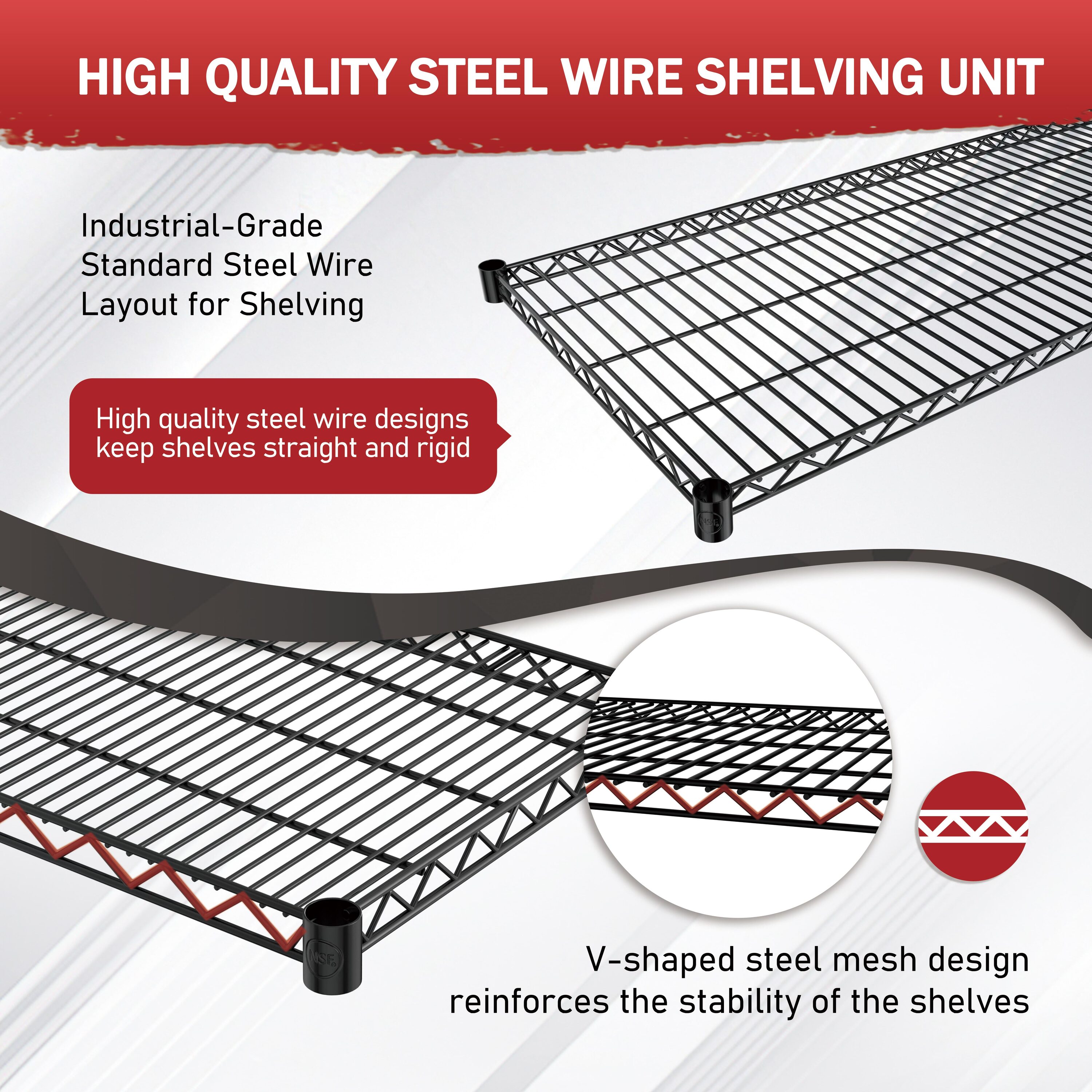 VEIKOUS HP-1106-D5-2 Free-Standing-Shelving - View #6