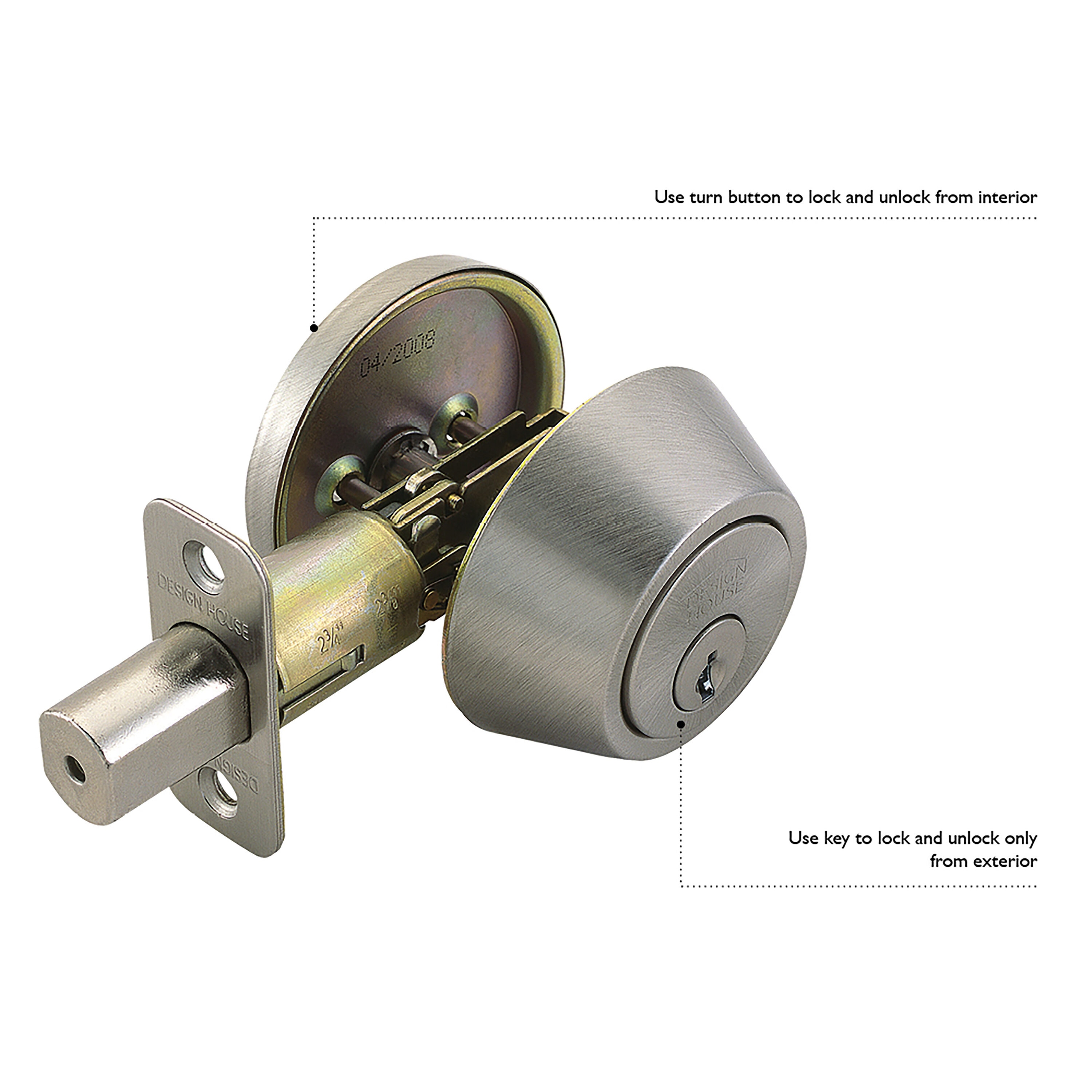 Design House 740423 Door-Deadbolts - View #5