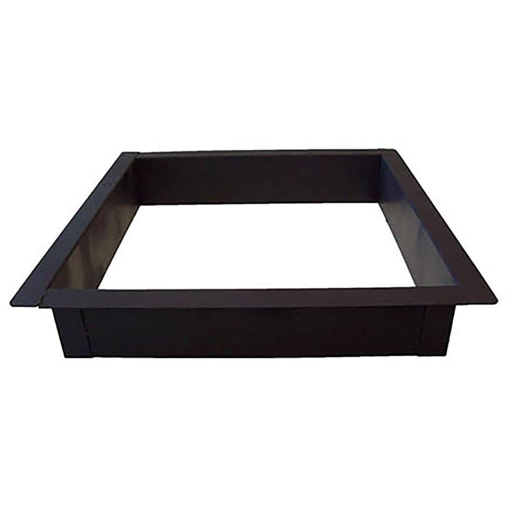 Square Steel Fire Pit Insert, Square Metal Fire Pit Insert