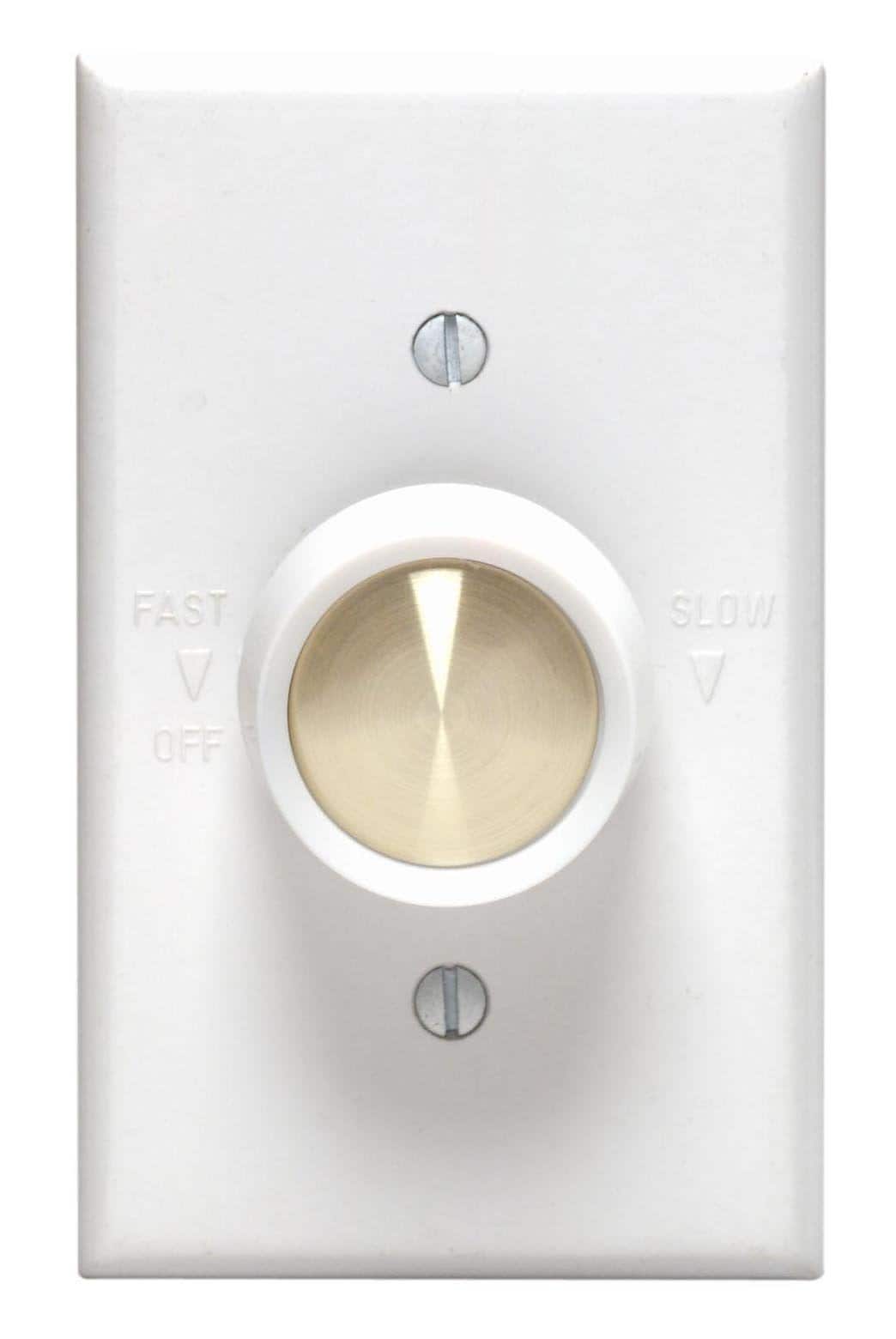  Full Range Variable Fan Speed Control Switch 120V 5A White Model 6126616W