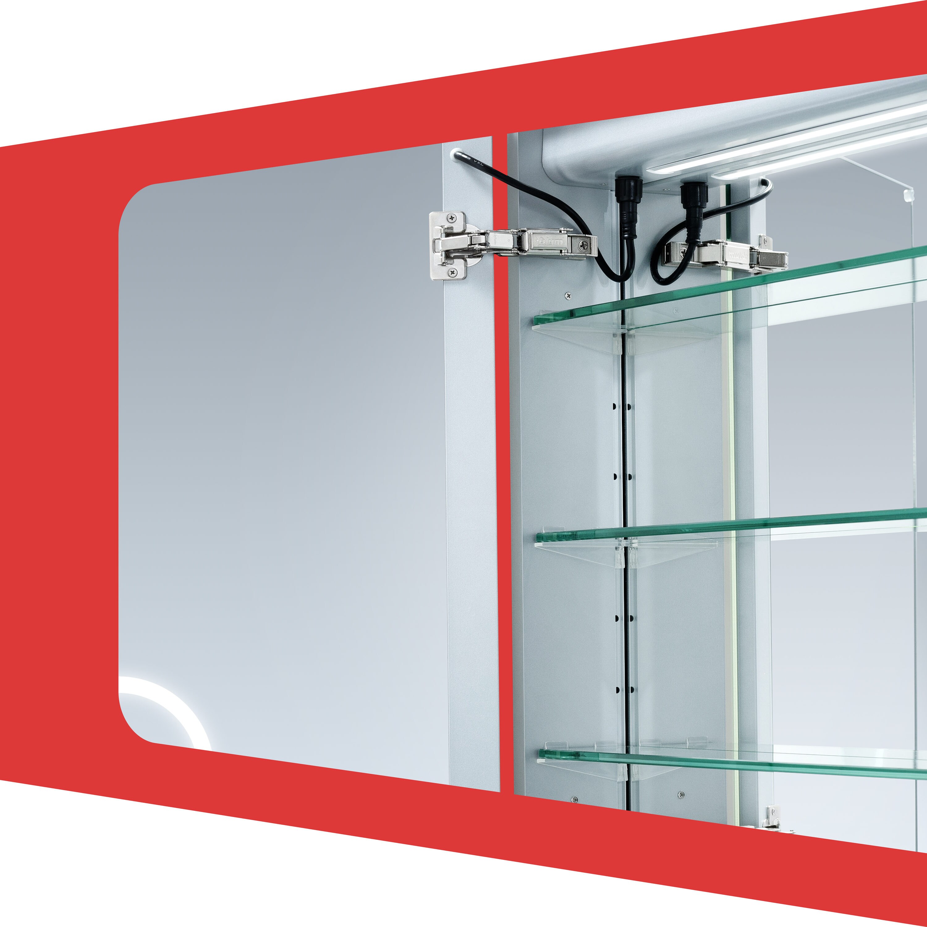 DECADOM AURA 3030DD Bathroom-Wall-Cabinets - View #5
