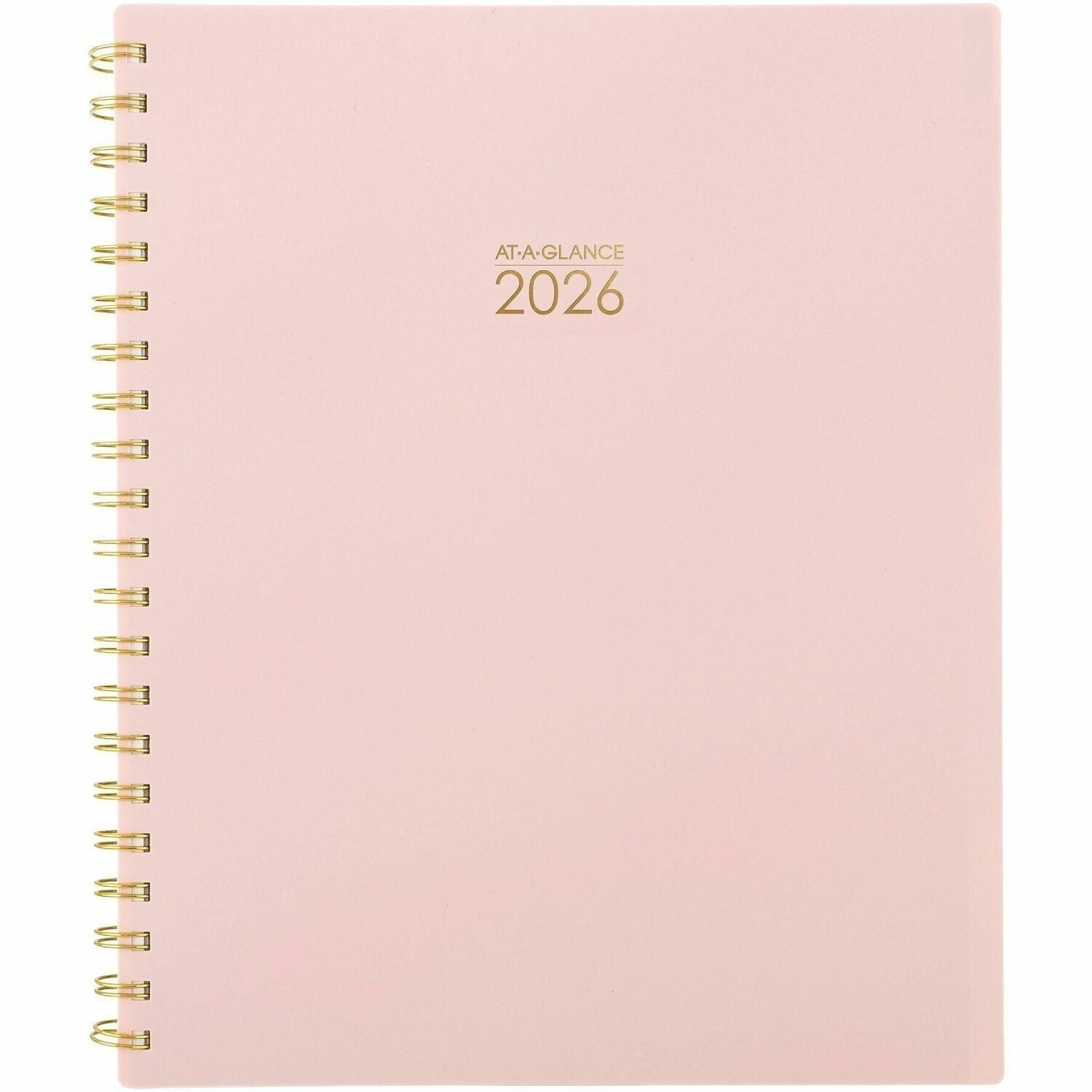 AT-A-GLANCE SPRAAG109990527 Harmony Weekly Monthly Poly Planner  11 x 9.38  Pink Cover  13 Month Jan 2026 to Jan 2027