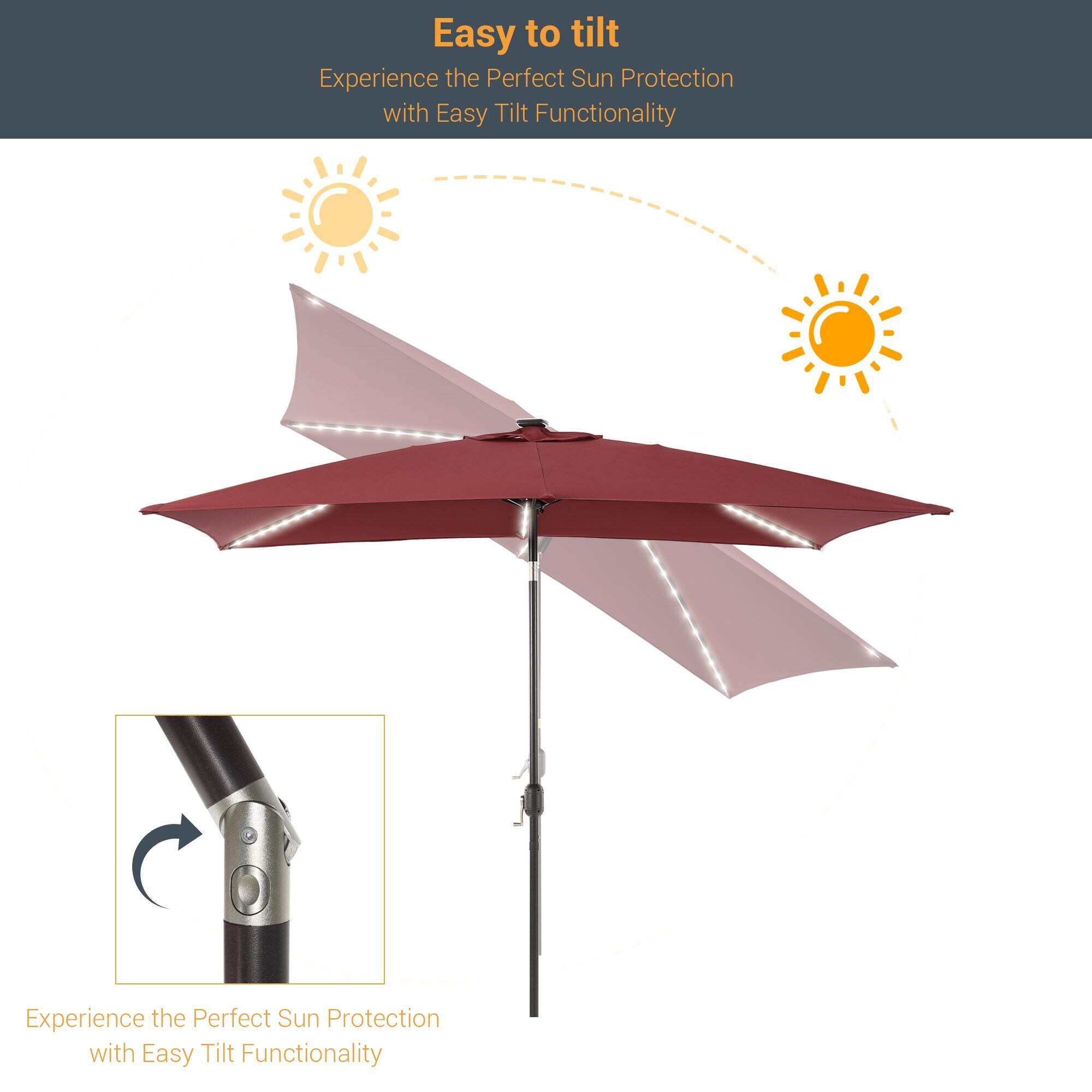 Sonkuki SD-S103RD-LED Umbrellas-2 - View #2