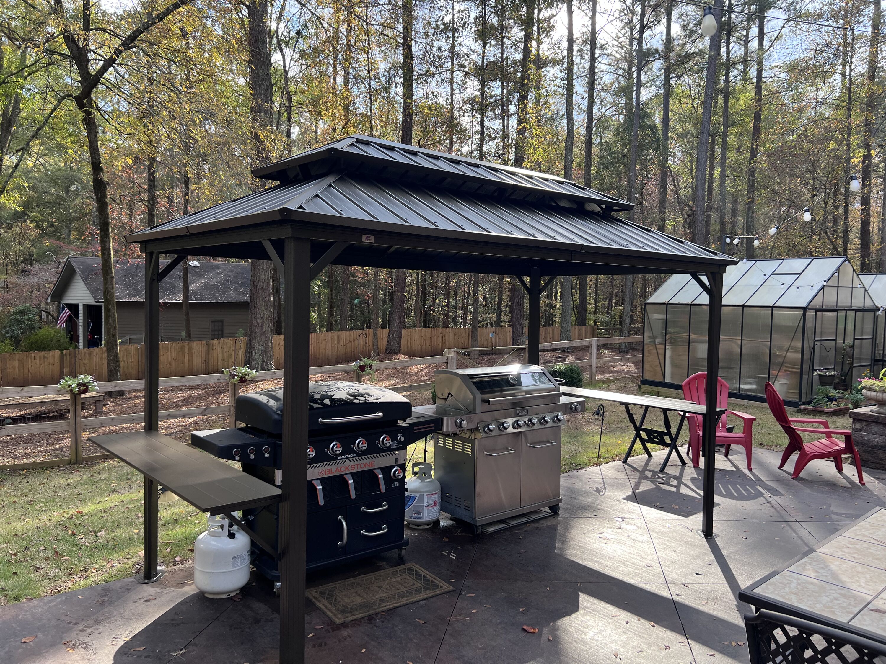 PURPLE LEAF LS04GSKP0608 Wood-Resin-Gazebos - View #3