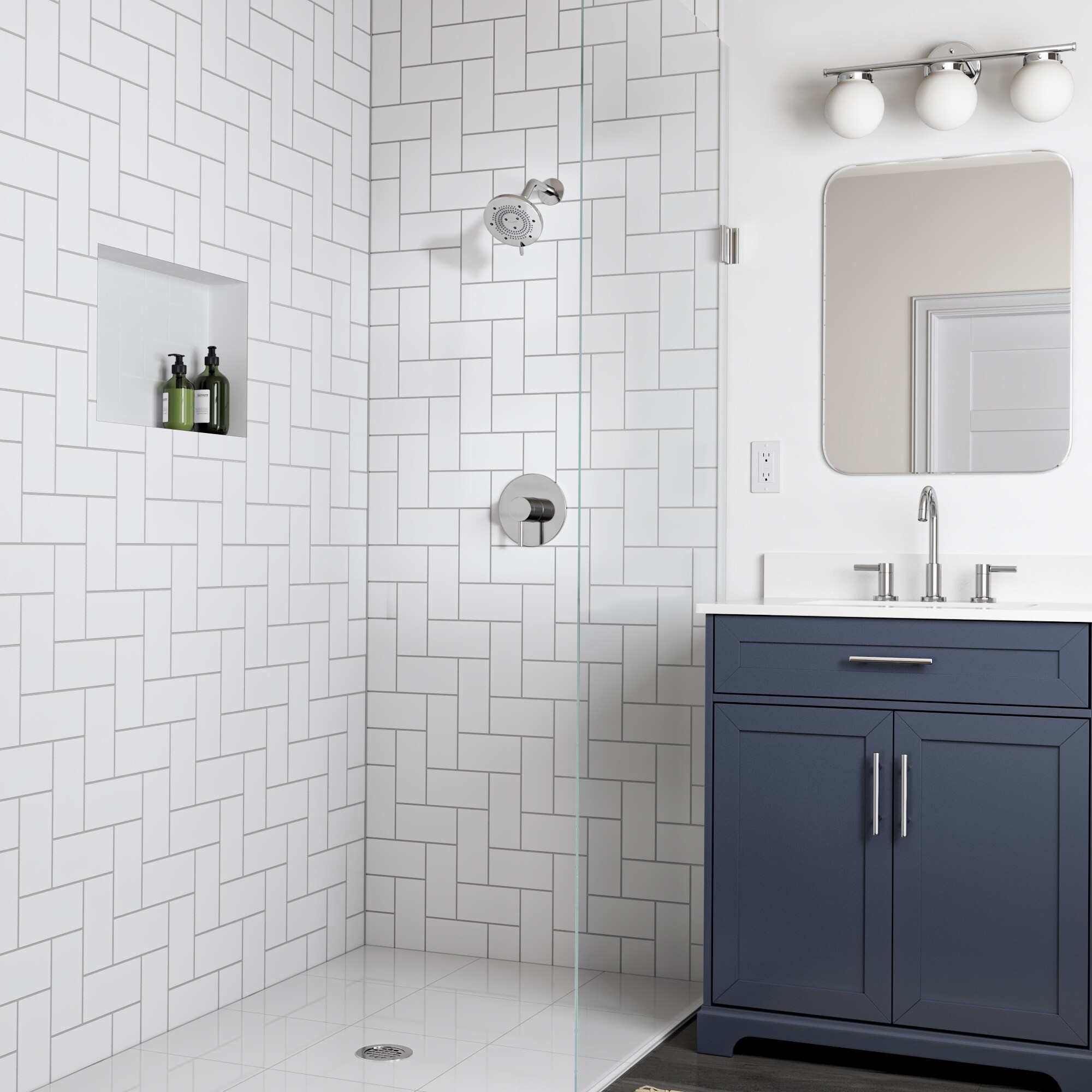 Brondell NE80-SHBB-CH Fixed-Showerhead - View #6