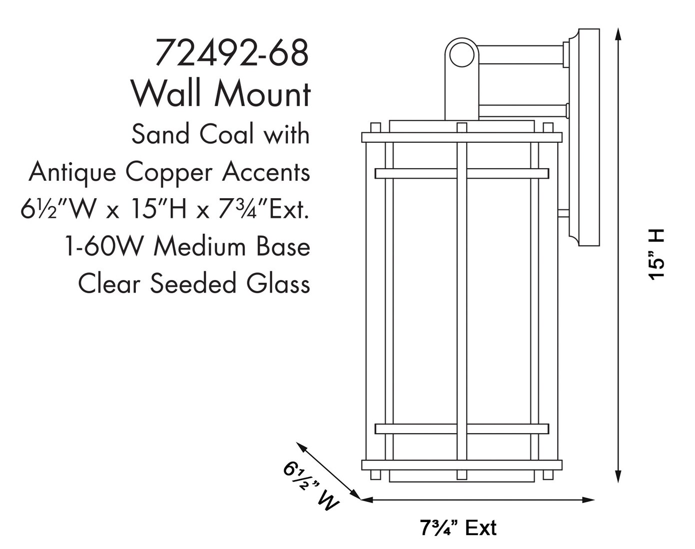Minka Lavery 72492-68 Outdoor-Wall-Lighting - View #4