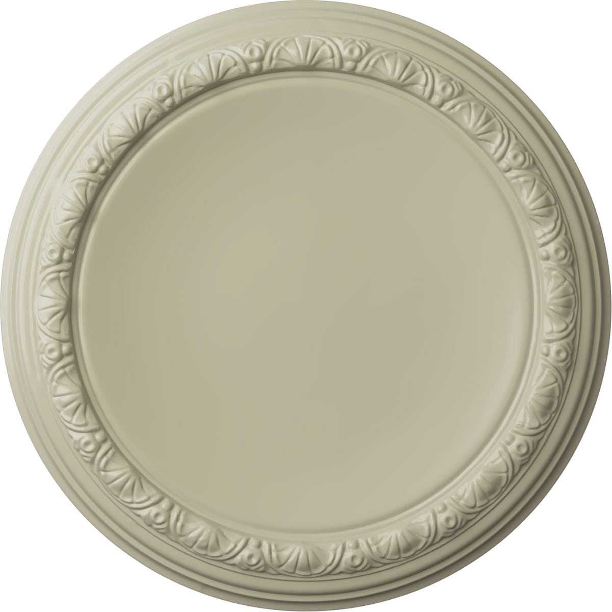 Ekena Millwork CM19CACYF Carlsbad 19.5-in W x 19.5-in L Painted Clear Yellow Polyurethane Whole Ceiling Medallion