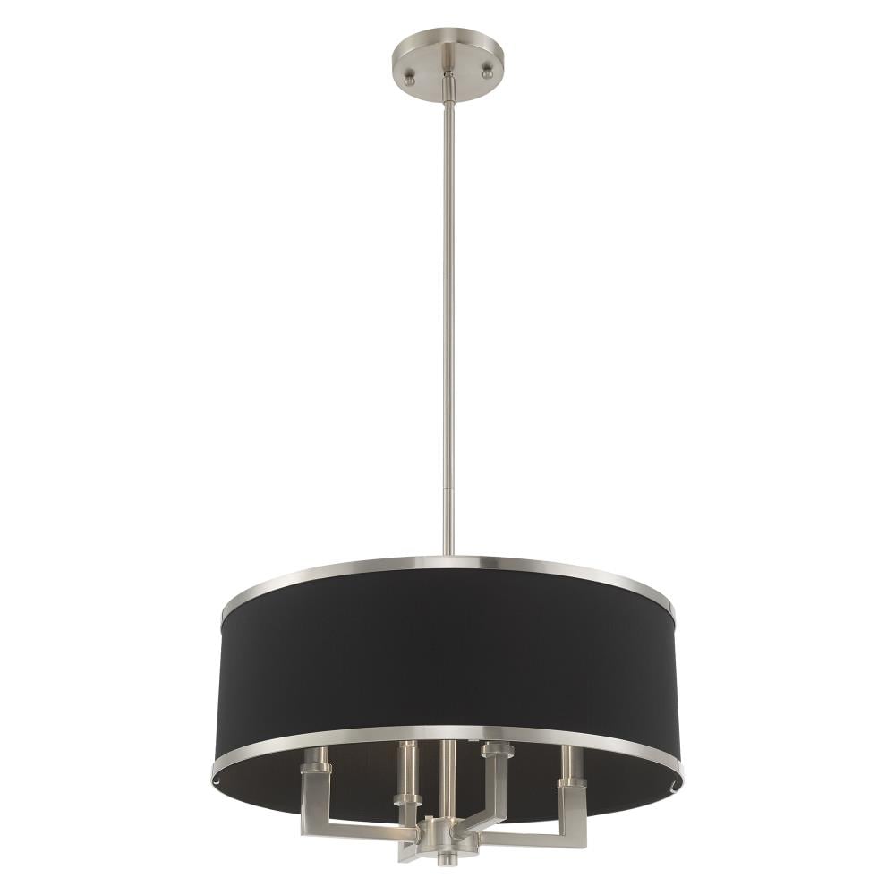 Brushed Nickel 4-Light Indoor/Outdoor Drum Chandelier