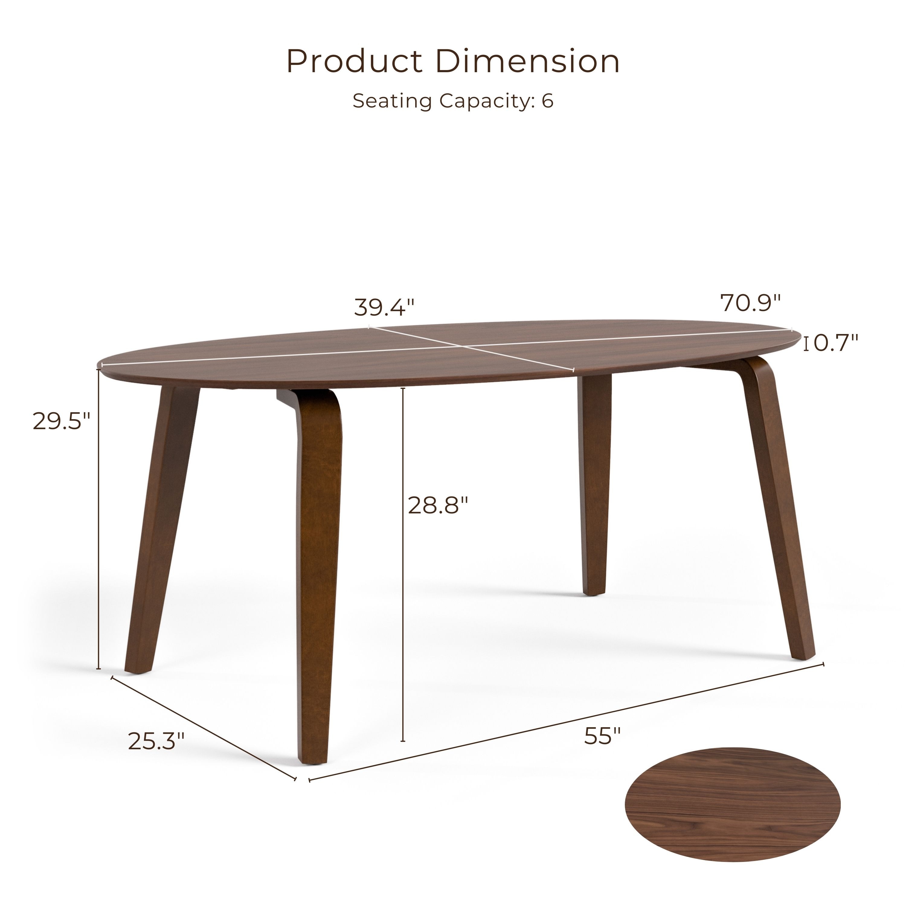 Furniture of America IDF-3212WN-T7PC Dining-Sets - View #3