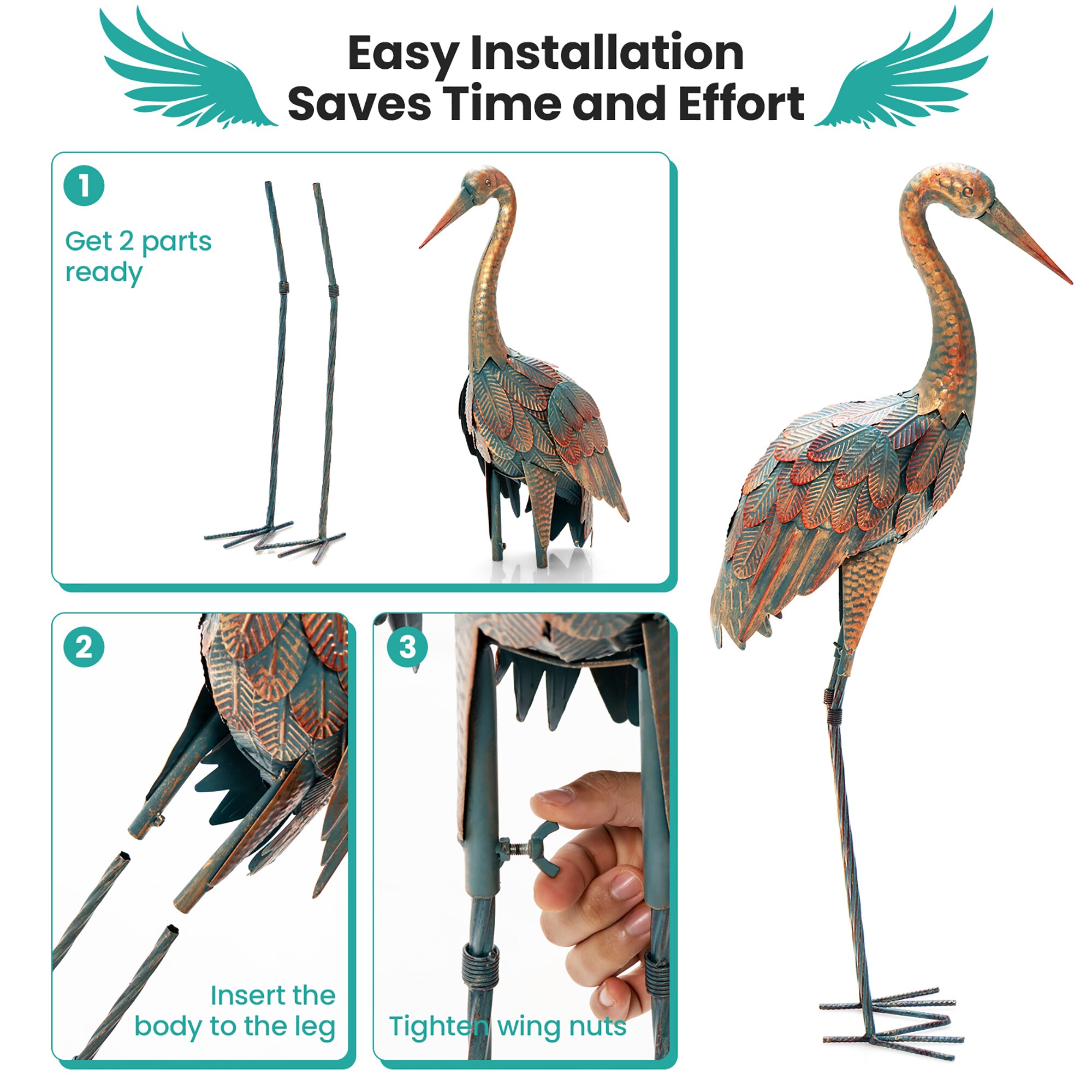 Costway GTLS00052 Garden-Statue - View #5