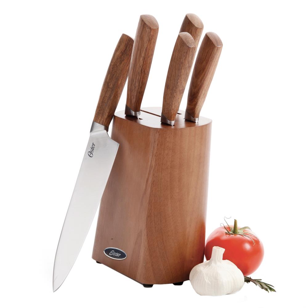 Oster 6-Piece Knife set with Block in the Cutlery department at Lowes.com