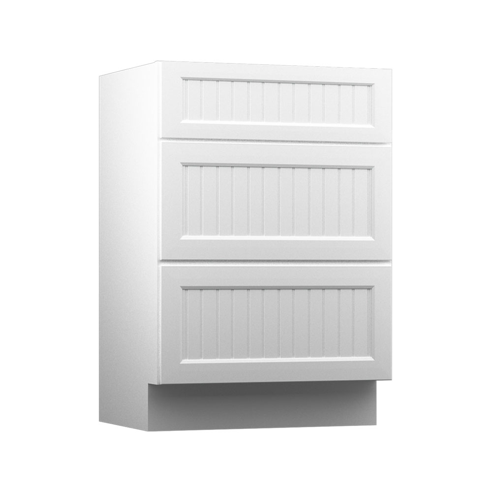 KraftMaid 24-in White Bathroom Vanity Base Cabinet without Top in