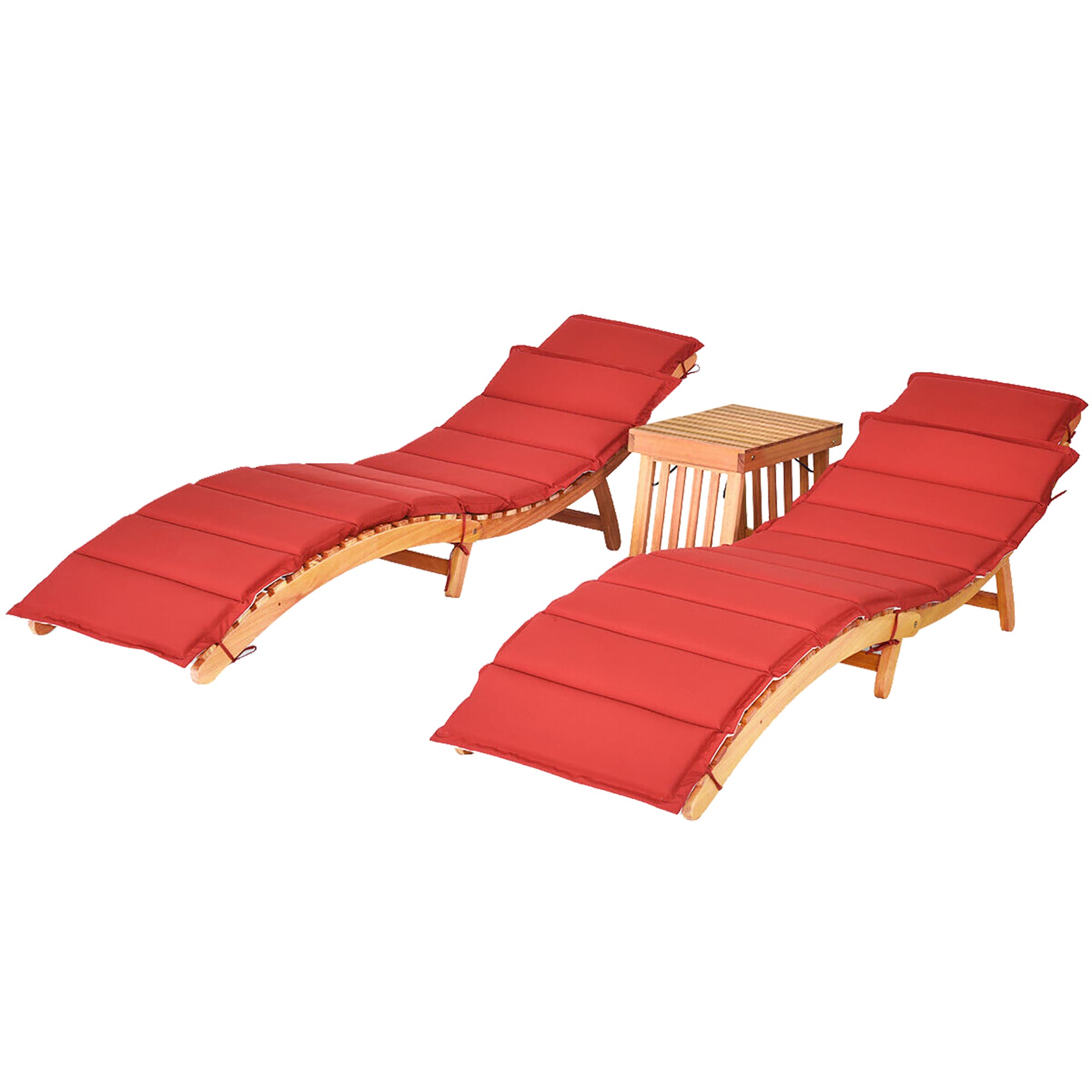 Forclover DASE-54002 Patio conversation sets 3 -Piece Patio Conversation Set with Multiple color/finishes Cushions