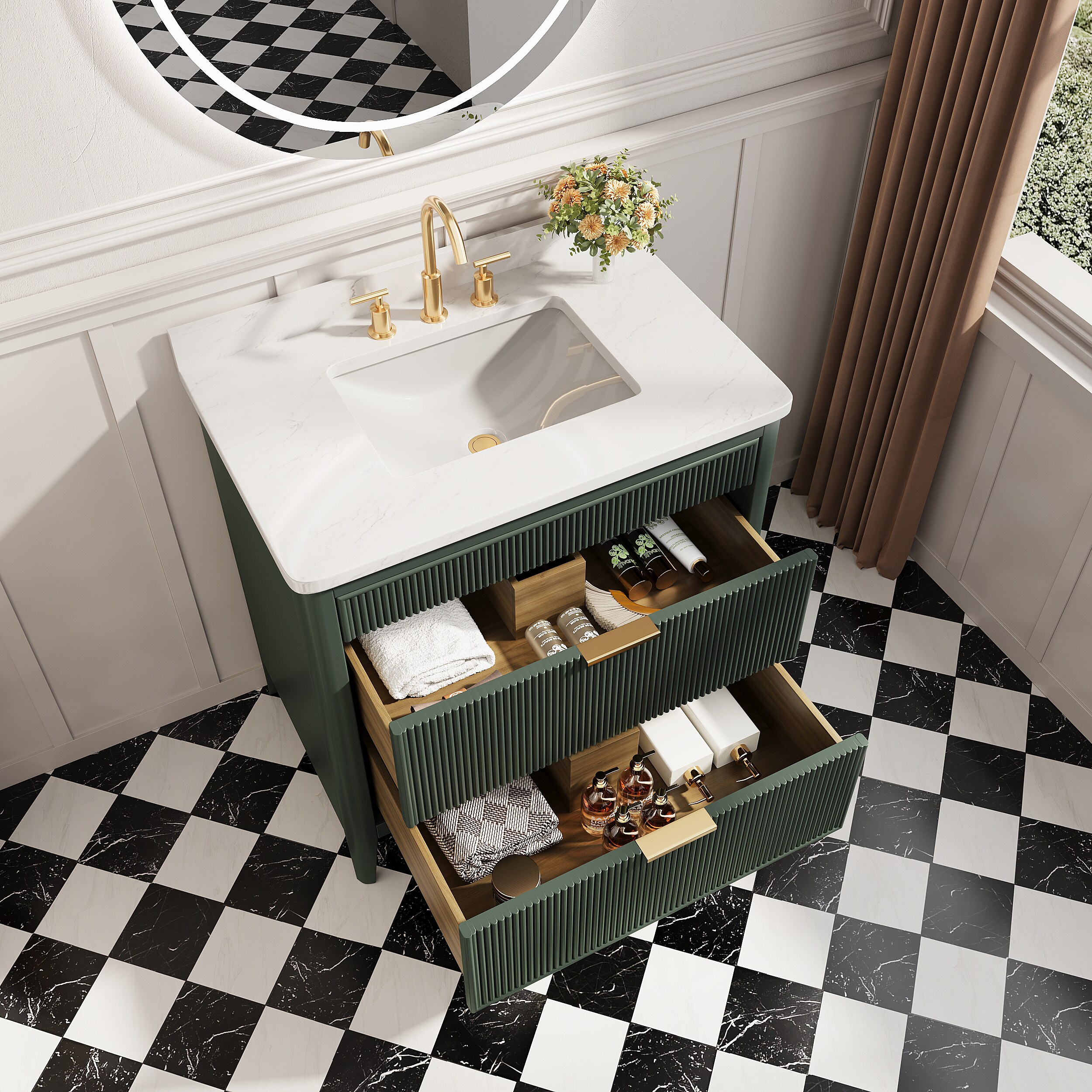 WELLFOR WA-9636-DH Bath-Vanity-Combo - View #8