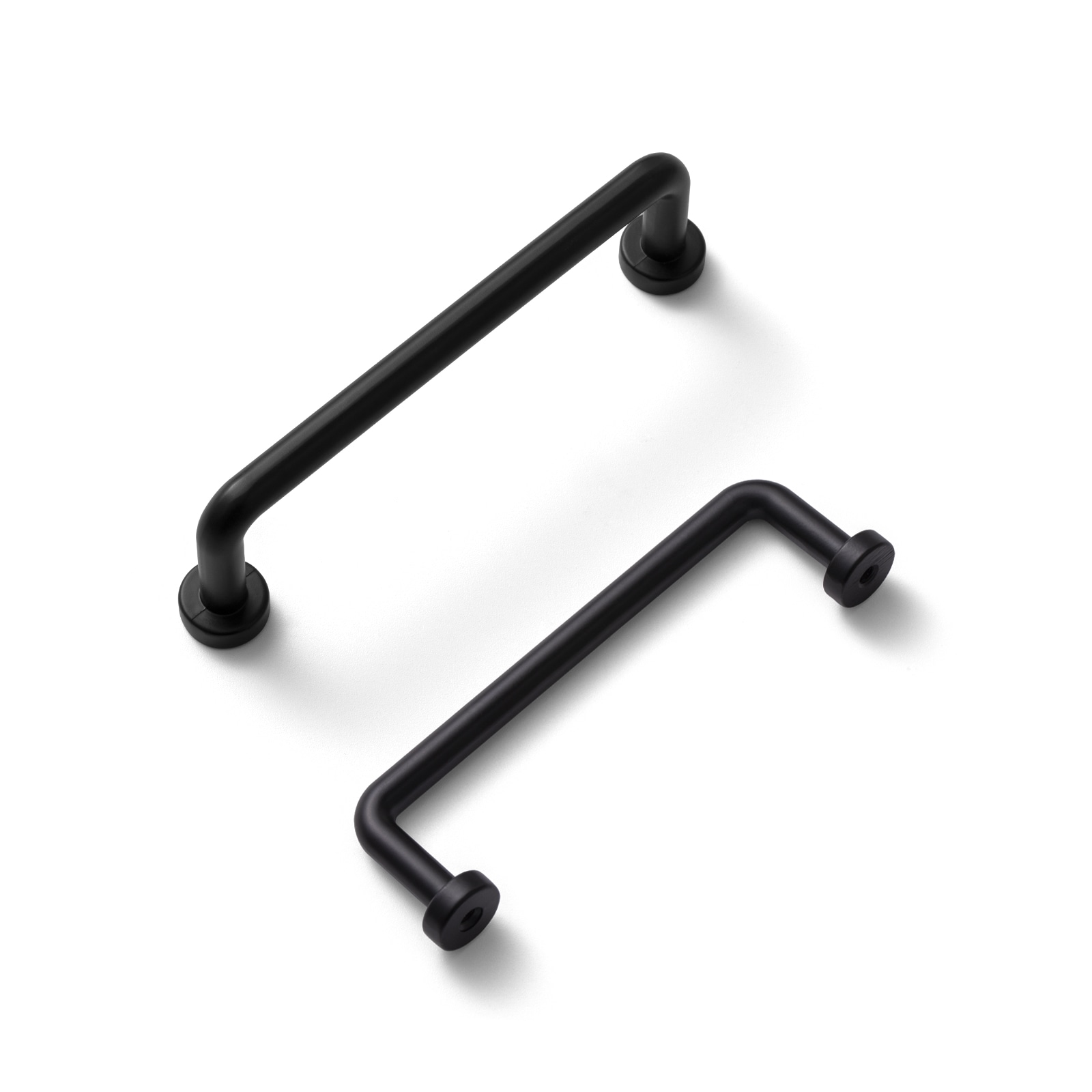 Miaokesen 1827B-102 4-in , 102mm Center to Center Matte Black Cylindrical Handle 6 -Pack