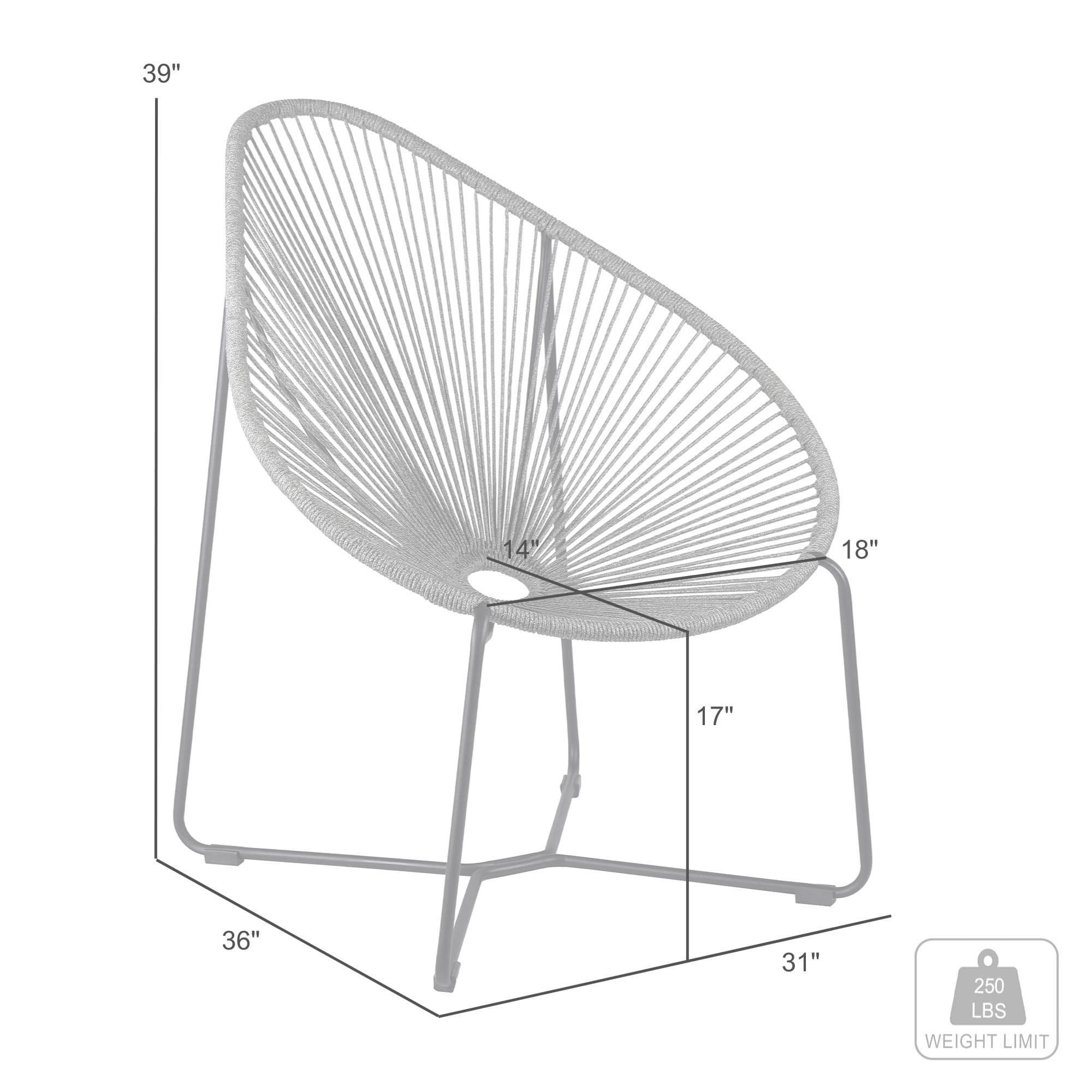 Armen Living LCACSIBL Patio-Chairs - View #7