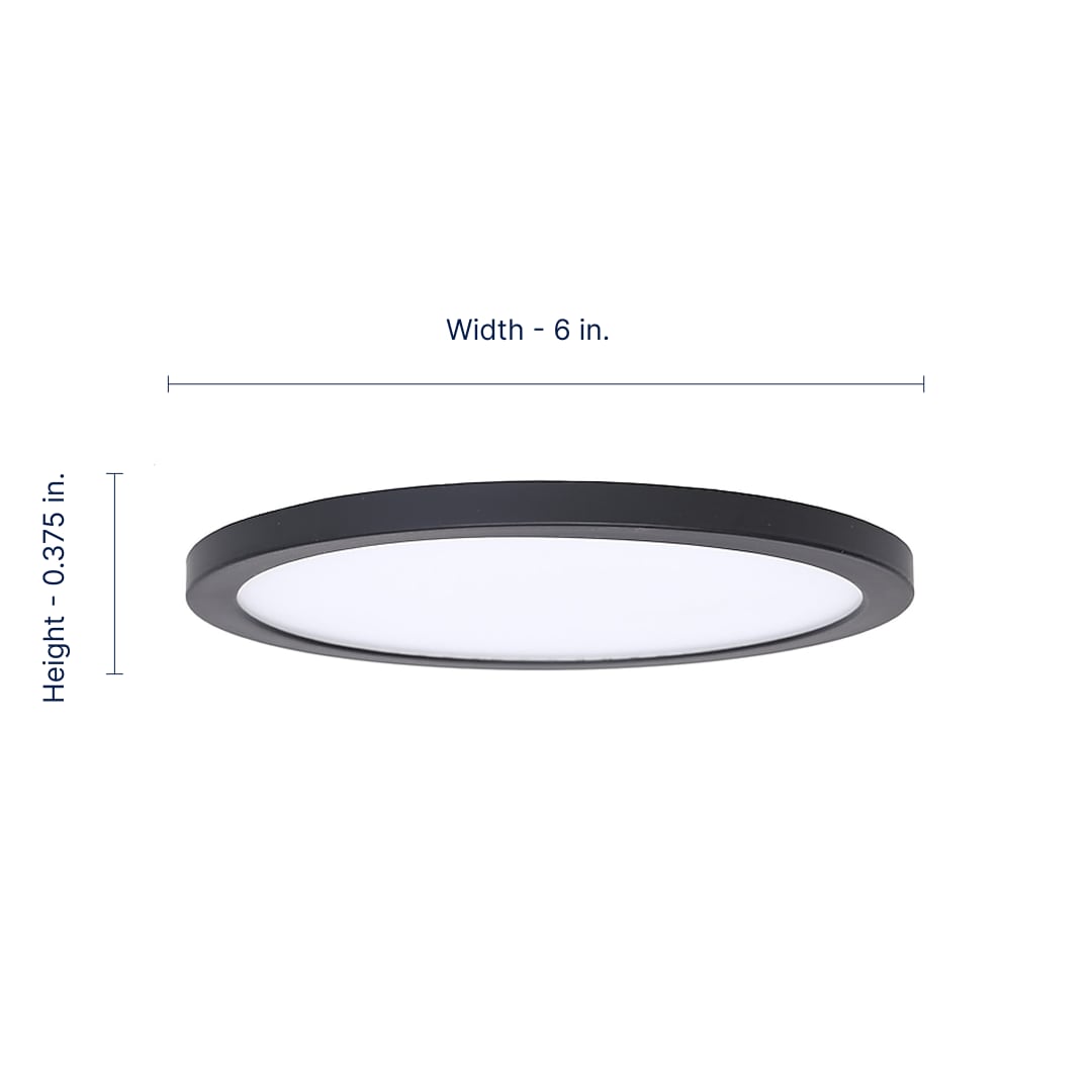 Amax Lighting LED-TB6-BLK flushmounts - View #2