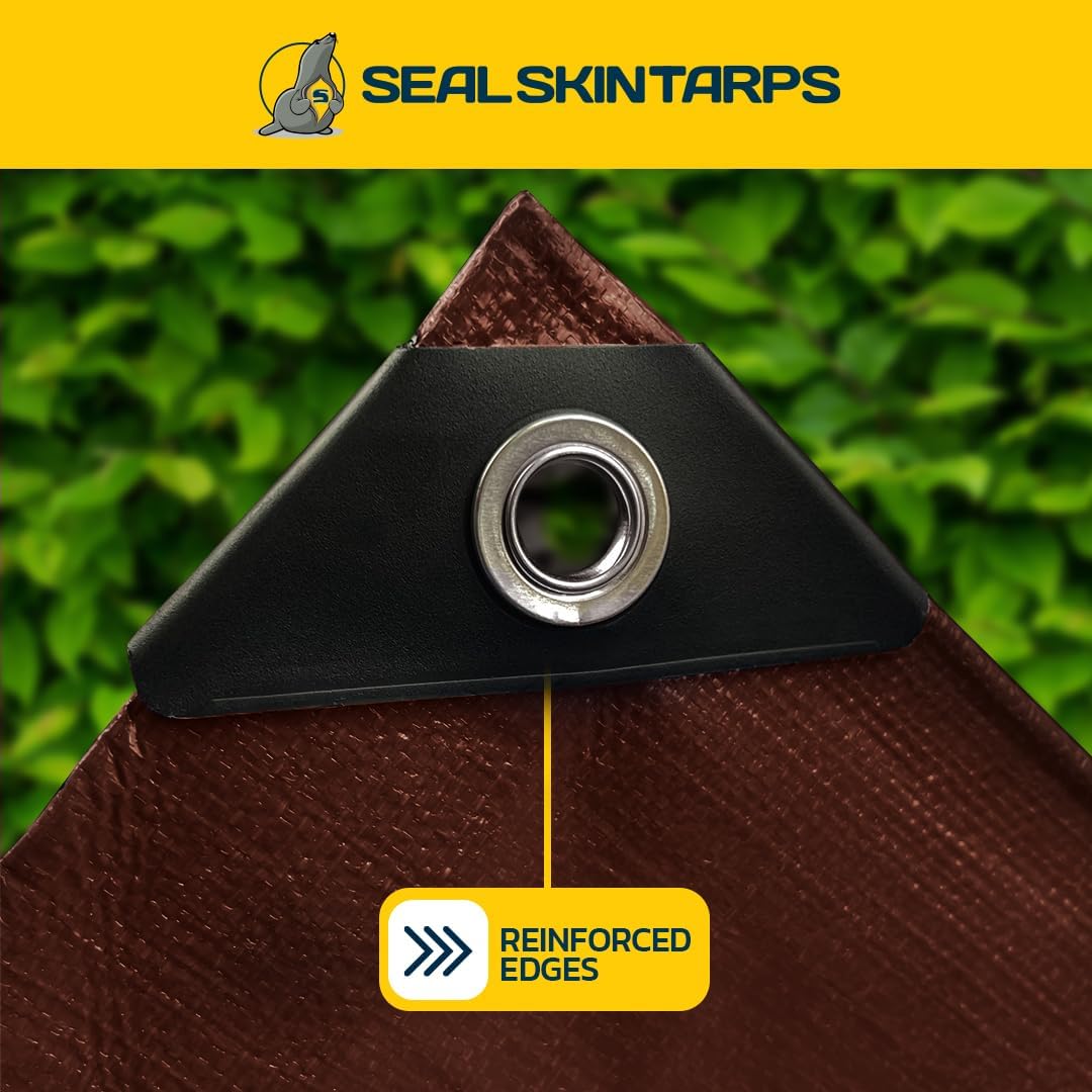 Seal Skin Covers TARP-BROWN-16M-20X30 tarps - View #4