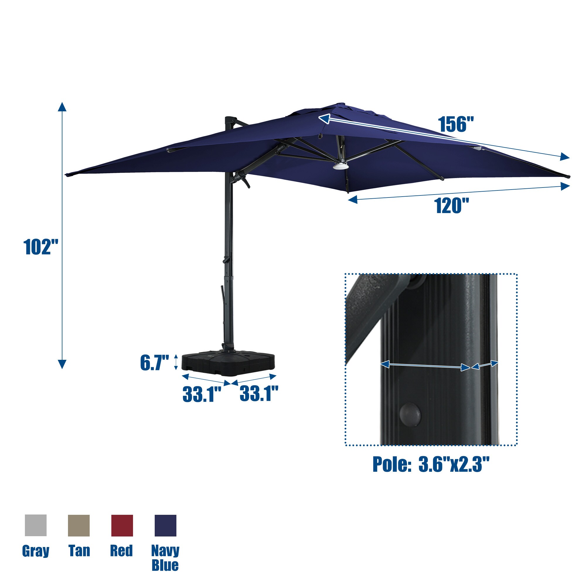 CASAINC CA-LEDWG02TN-B Umbrellas-2 - View #4
