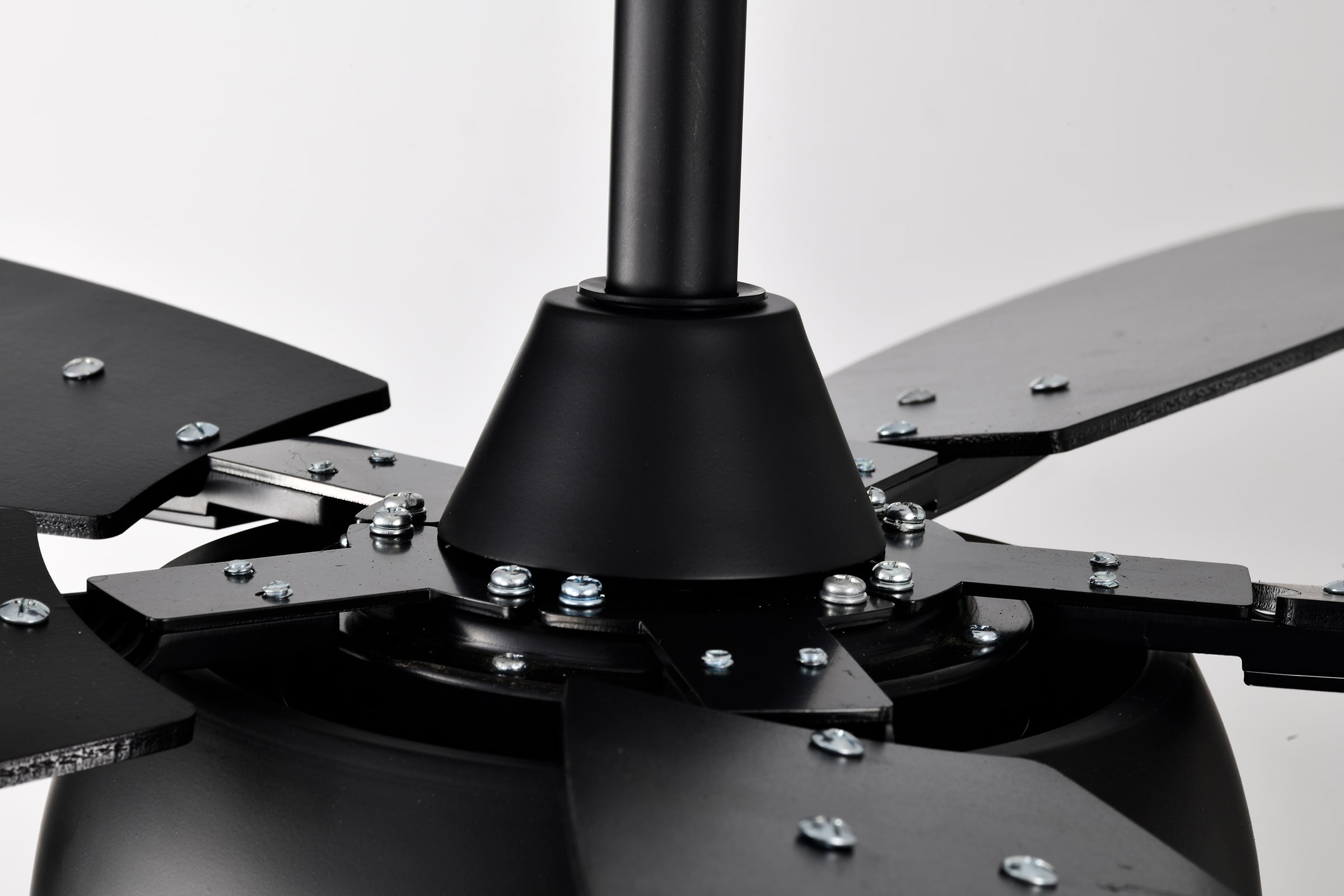 Matte Black 52" Ceiling Fan with Reversible Blades and LED Light