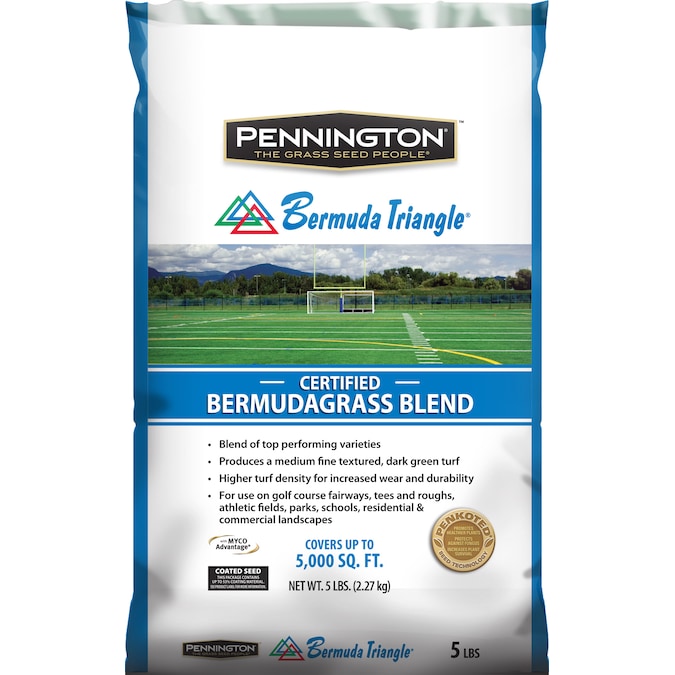 5 Lbs. Pennington Triangle Bermuda Grass Seed Covers 2,500 sq. ft. Plants &  Seedlings Home & Garden