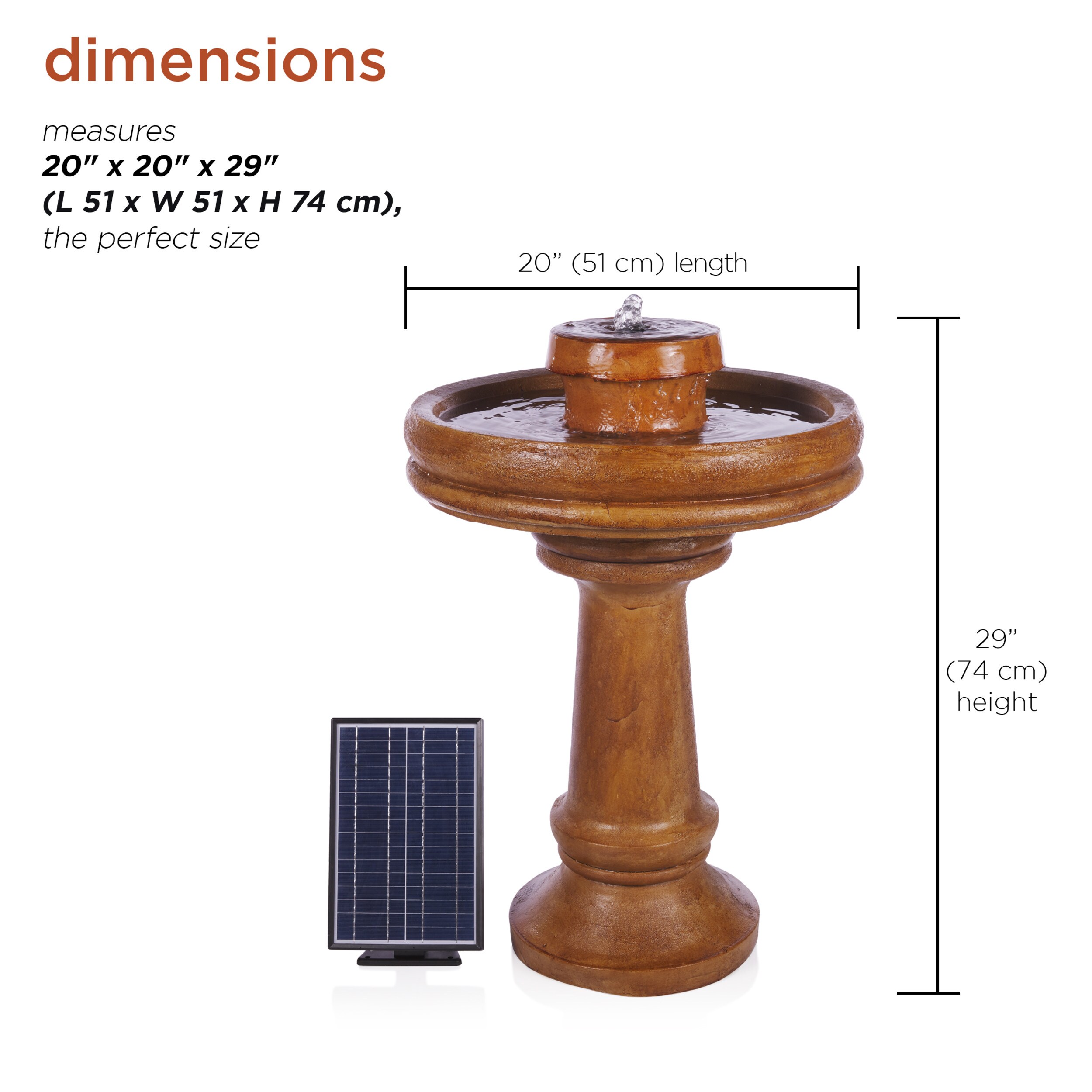 Alpine Corporation TZL202SLR birdbaths - View #4