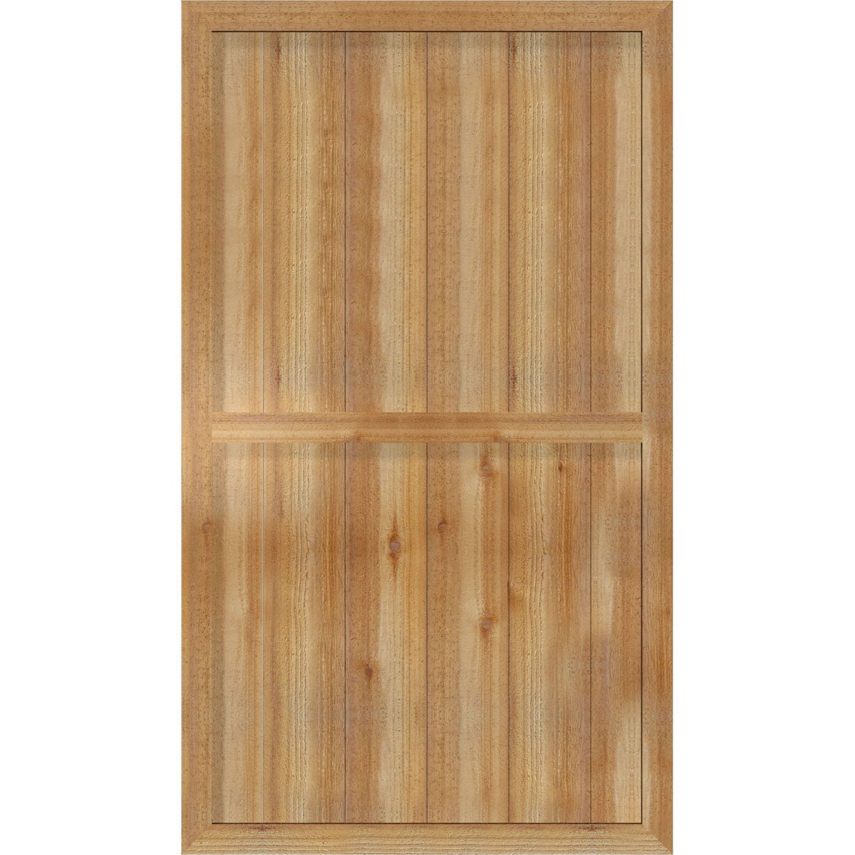 Ekena Millwork RBF06S32X056RWR 32.25-in W x 56-in H Unfinished Paintable/Stainable Board and batten Framed Wood Exterior Shutters ( 2 -Pack )