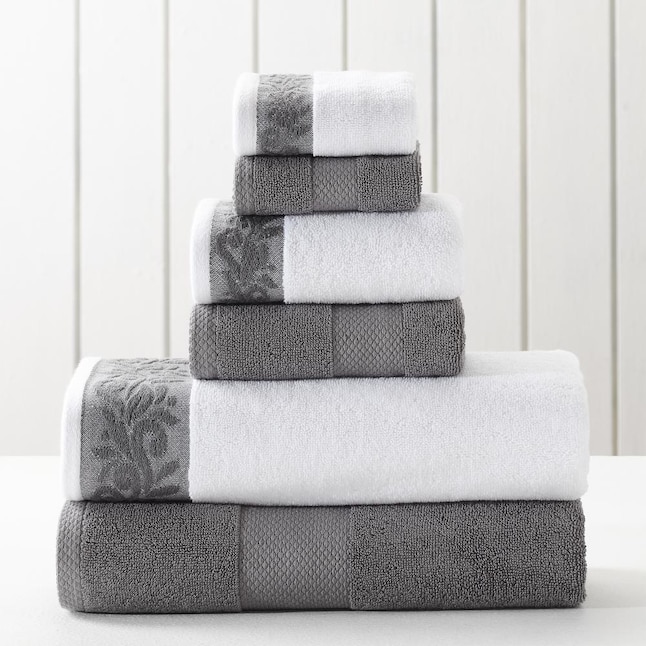 Jacquard-patterned bath towel