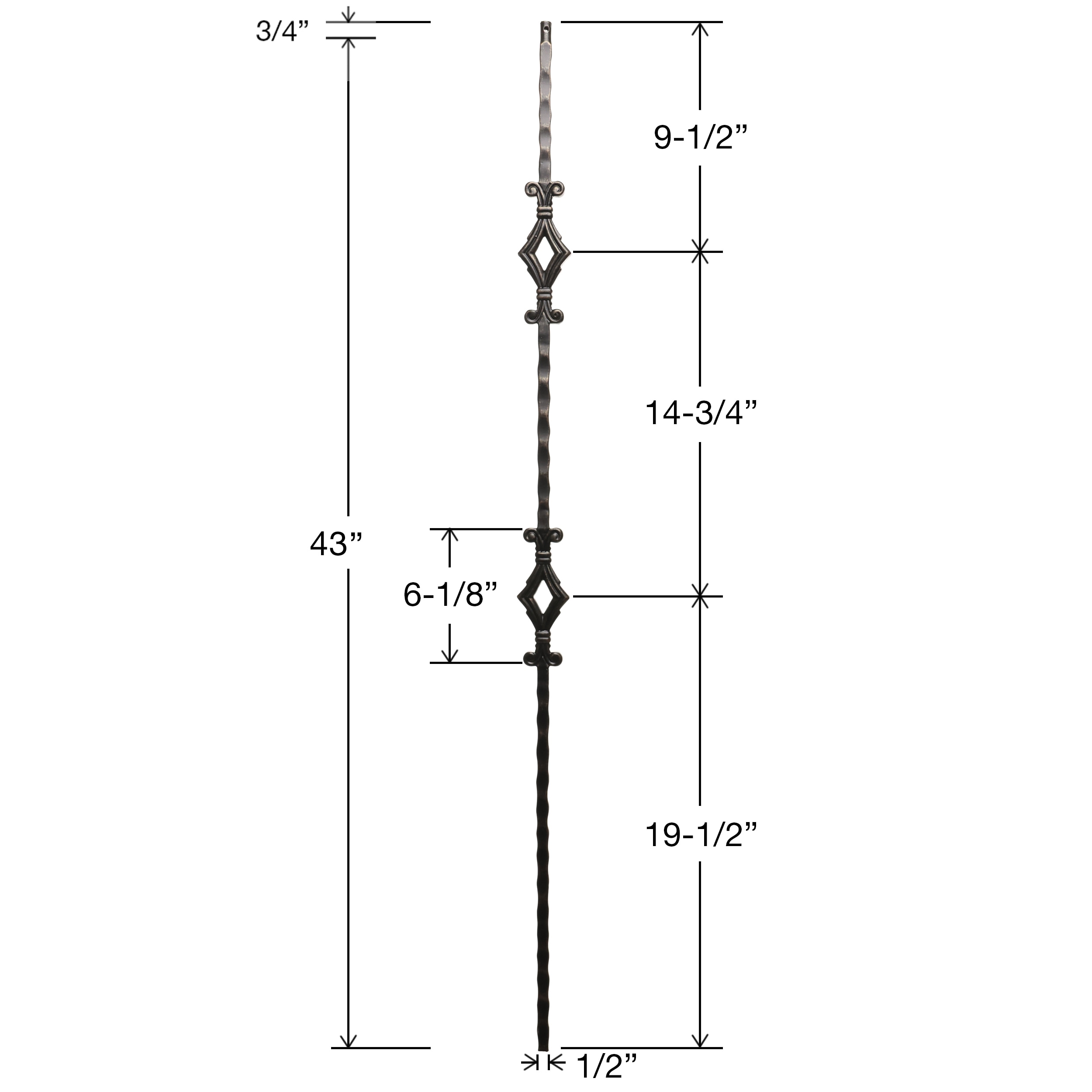 RELIABILT WGT94RB Interior-Stairpart-Balusters - View #5