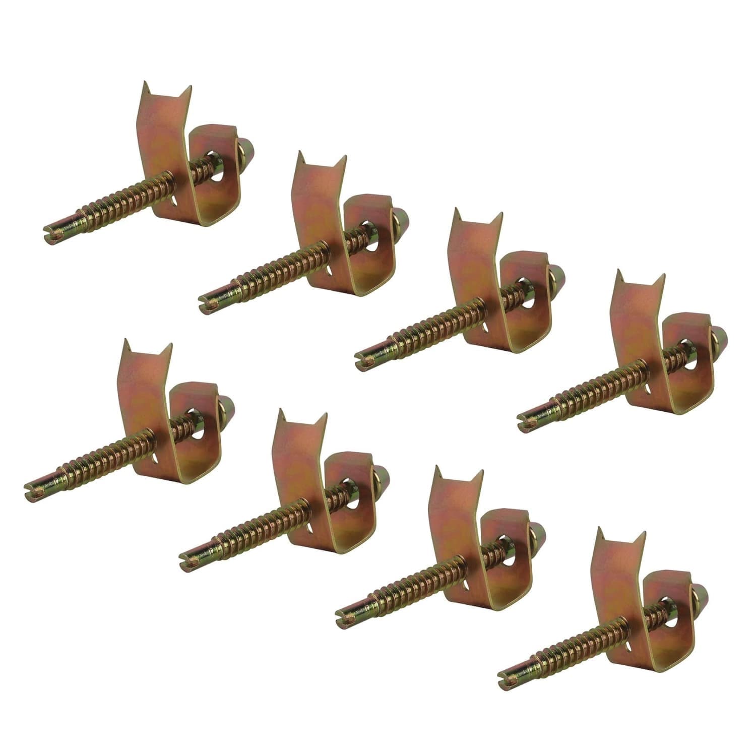 Angel Sar 8-Pack Stainless Steel Top Mount Sink Clips with Zinc Plated Steel for Kitchen