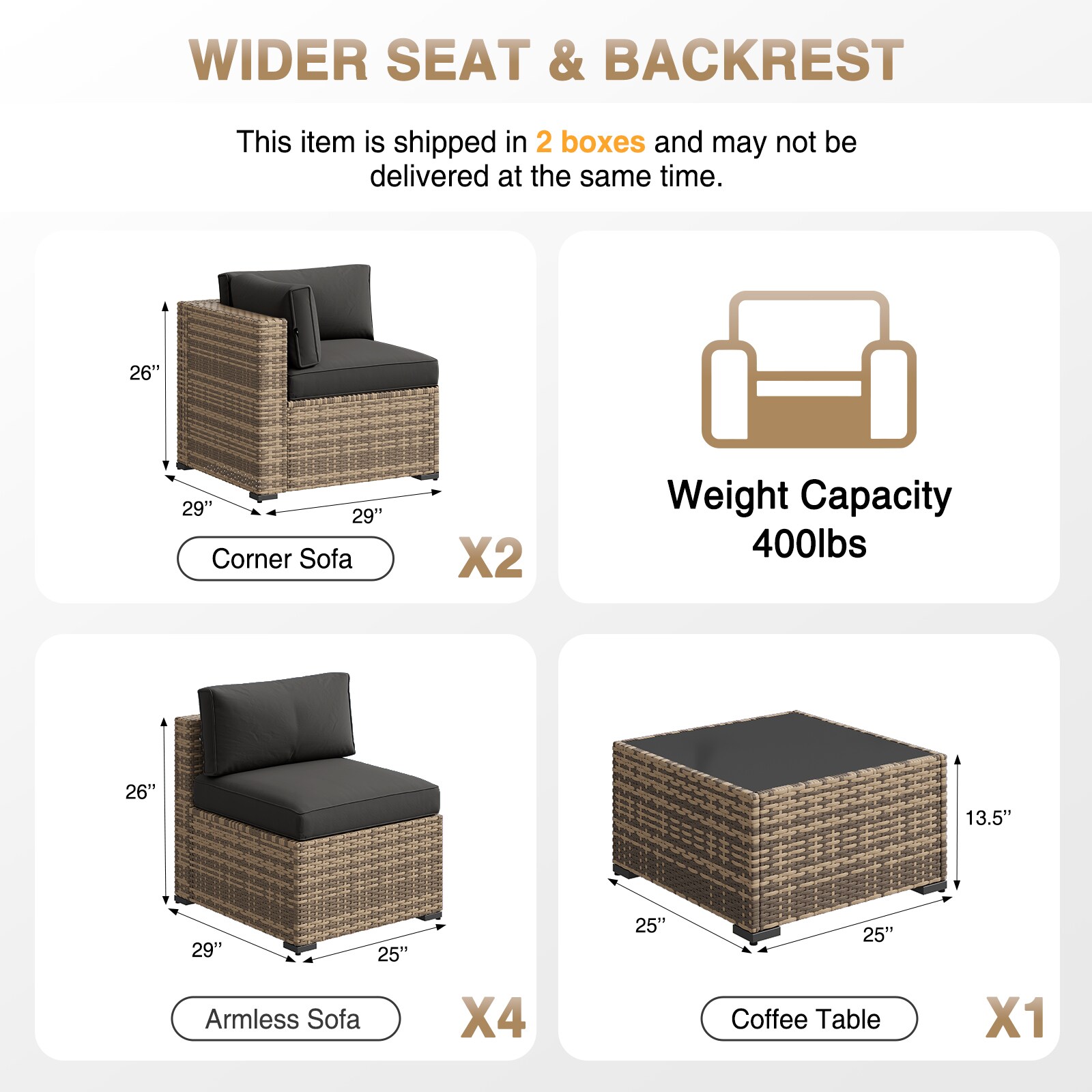 Bapipro BP3906G01 Patio-Conversation-Sets - View #6