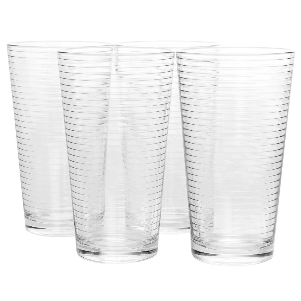 Pasabahce 15-fl oz Glass Clear Drinkware Set of: 16 in the Drinkware  department at