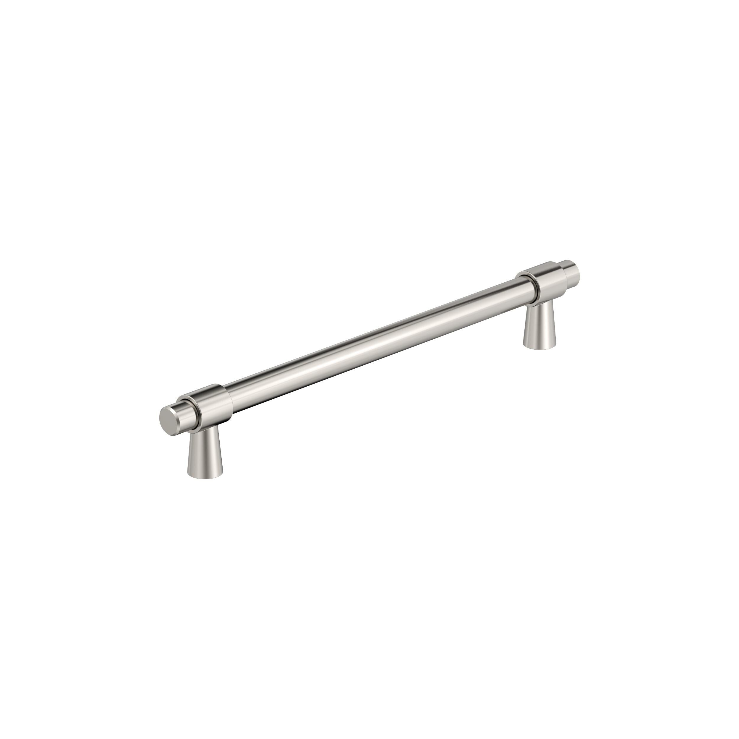 Amerock BP54035PN Destine 12-in , 305mm Center to Center Polished Nickel Cylindrical Bar For Use on Appliances Drawer Pulls