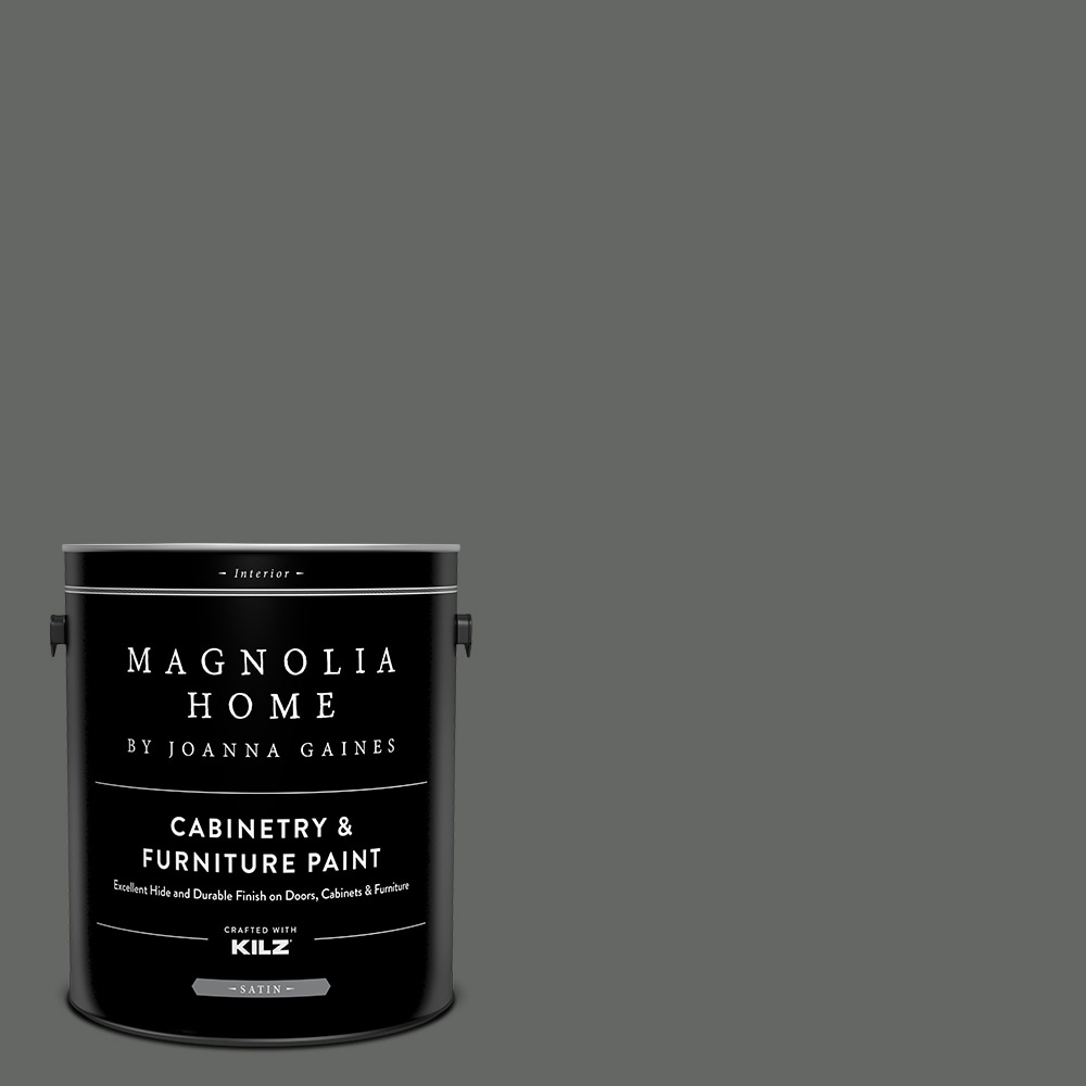 Magnolia Home MAG093-4141123  by Joanna Gaines Satin Pond Stone MAG093 Tintable Cabinet Furniture Paint Enamel ( 1-gallon )