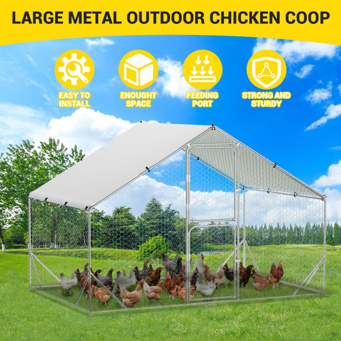 Qeetex WLS-PHO-15UBC2LO Chicken-Coops-Rabbit-Hutches - View #5