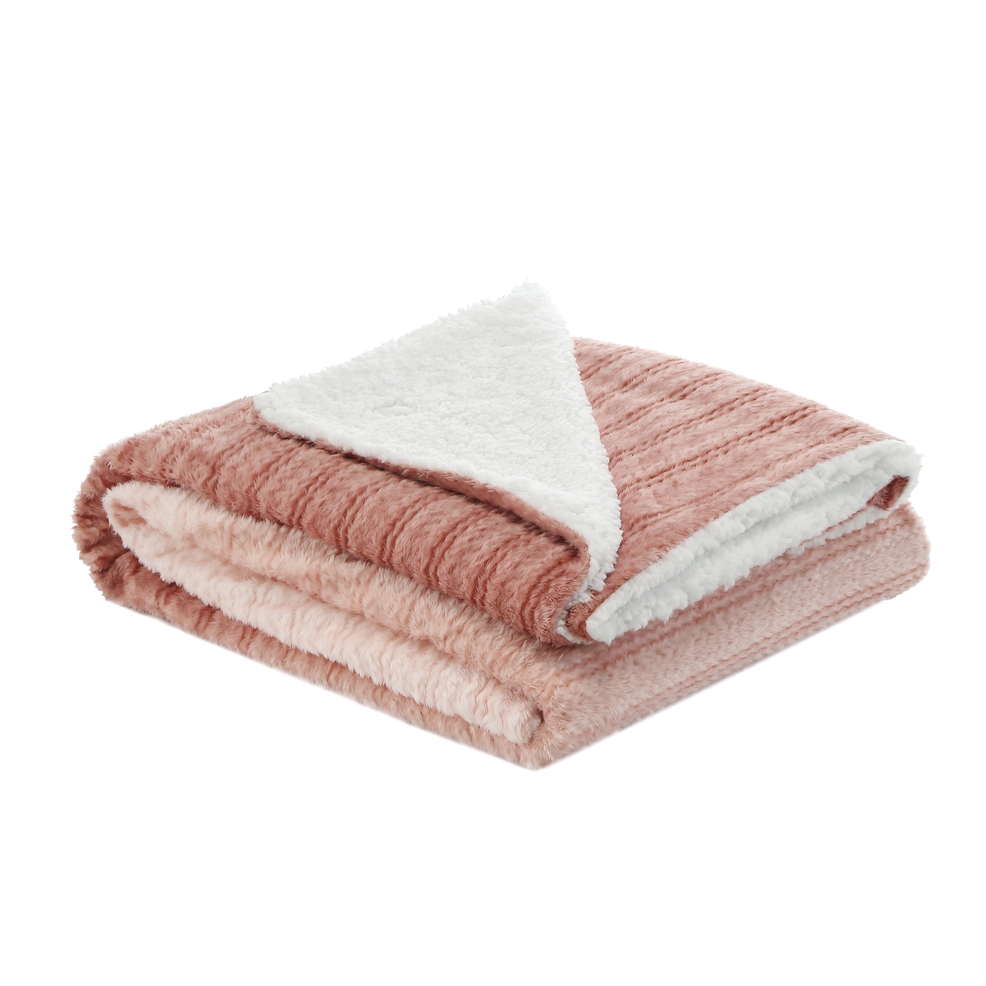 Cozy Tyme B175-20BHT-LS Jacques Blush 60-in x 70-in Polyester Throw