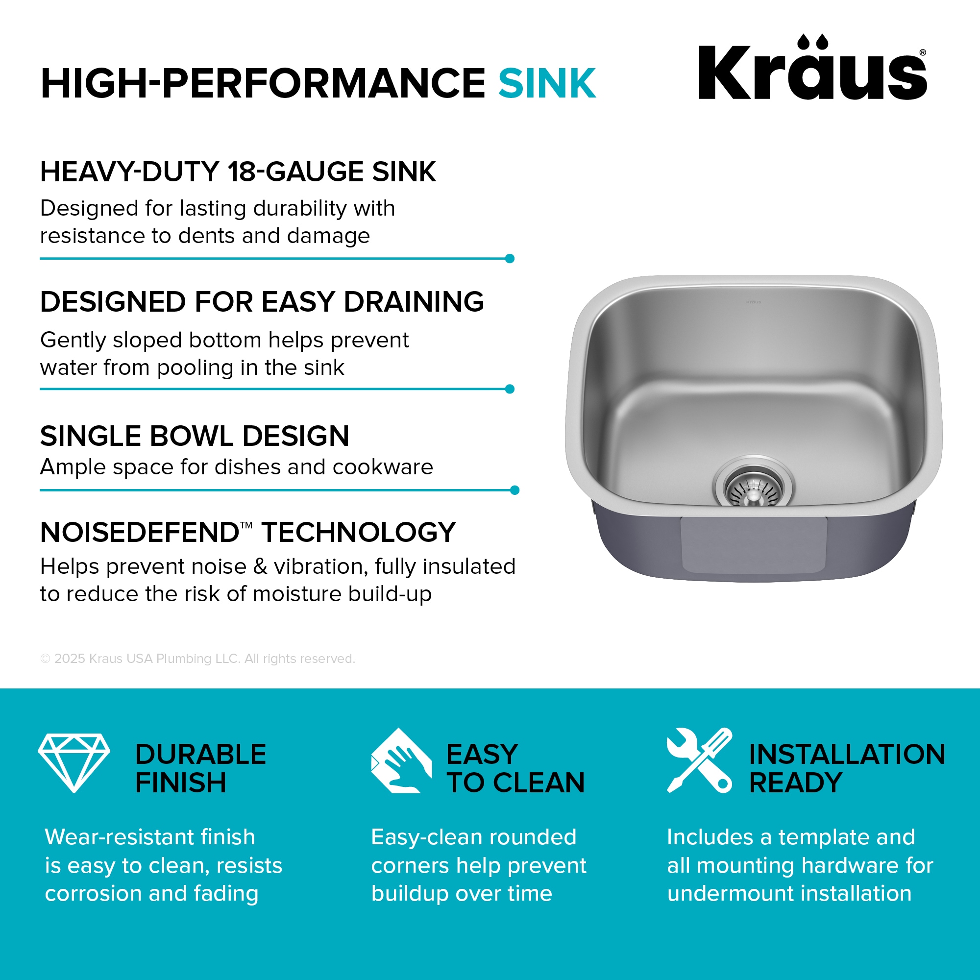 Kraus KBU11 Kitchen-Sinks - View #12