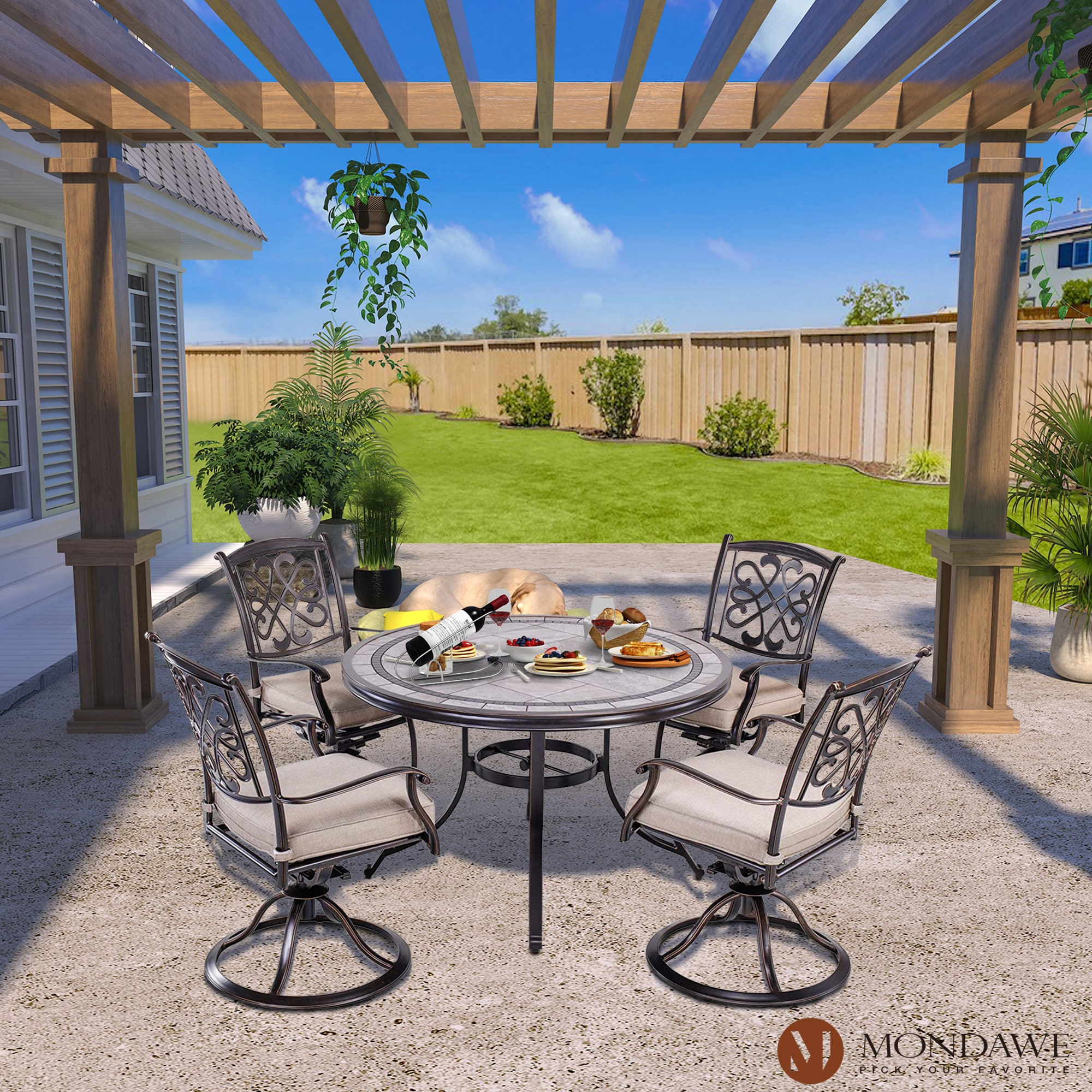 Mondawe CR-GSMU-JVAU Patio-Dining-Sets - View #3