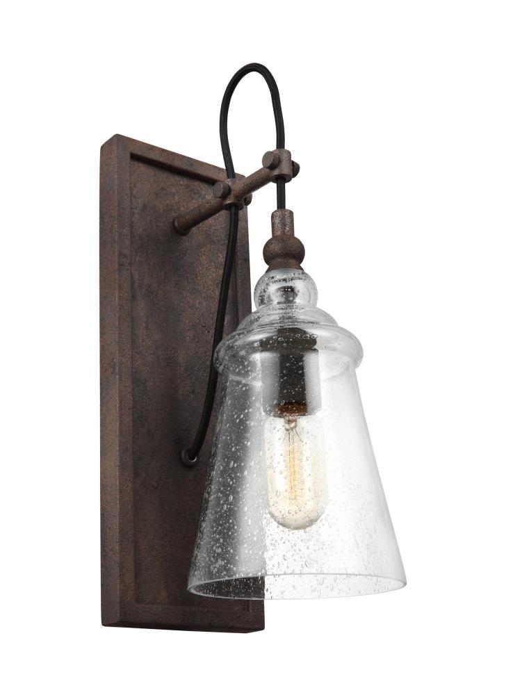 Generation Lighting WB1850DWI Loras 5.75-in W 1 -Light Bronze Wall Sconce