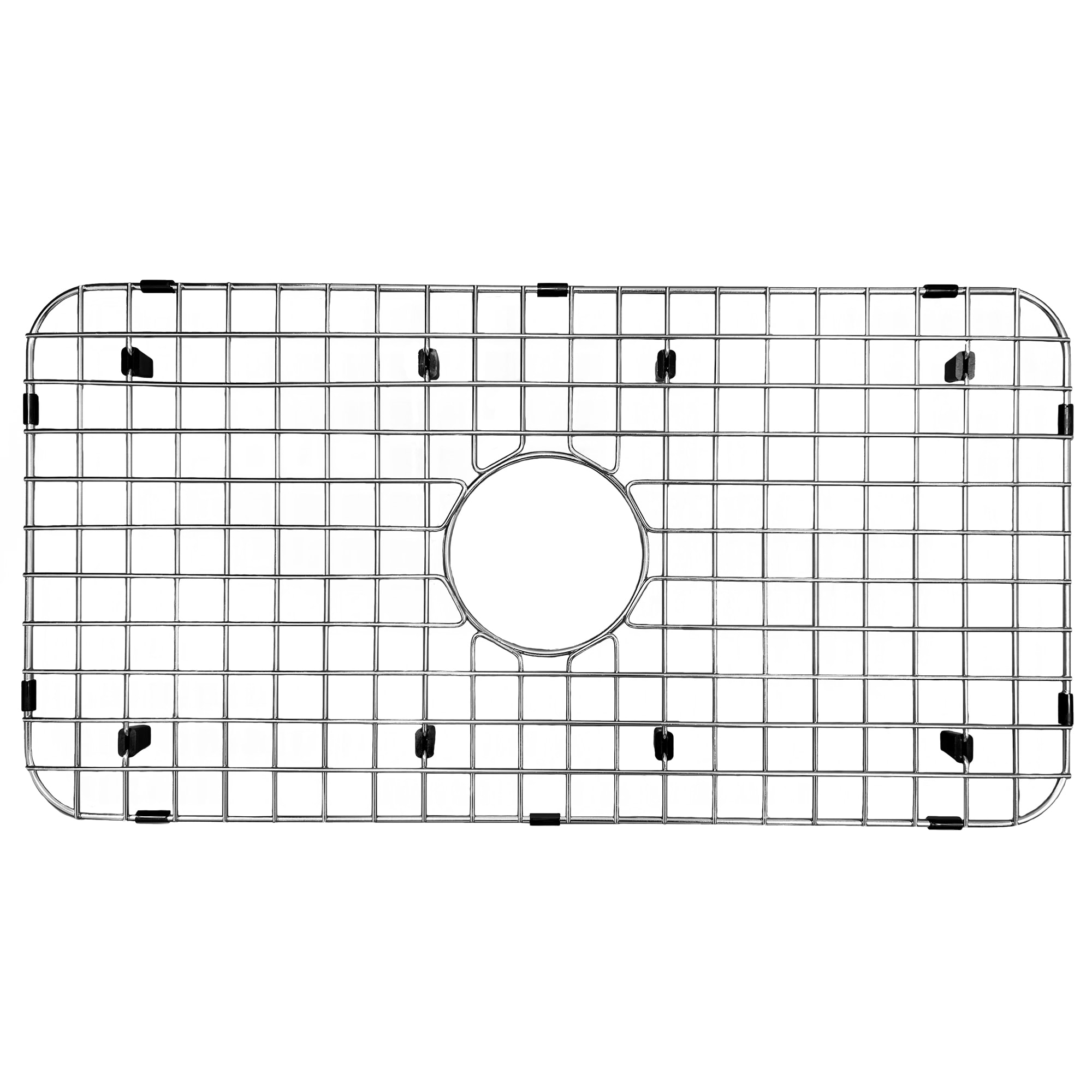 Karran GR-3011 GR-3011 Bottom Grids 13.25-Inches x 25.75-Inches Back center Drain Stainless steel Sink grid