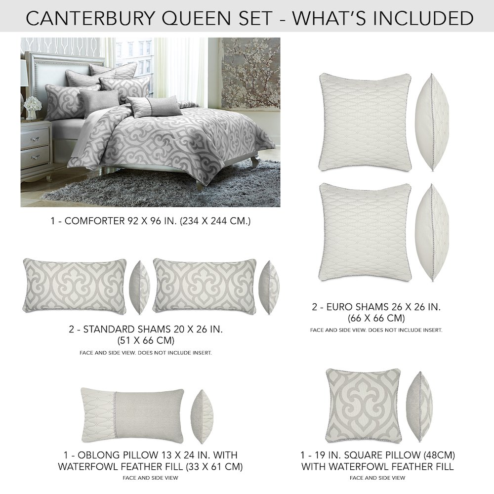 Michael Amini BCS-QS07-CNTBY-SLV Comforters-And-Bedspreads - View #7