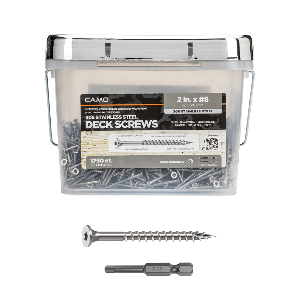 CAMO 0348139 #8 x 2-in Wood to wood Deck Screws ( 1750 -Per Box )