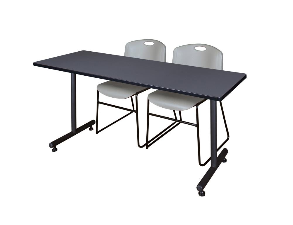 Regency MKTRCT6024GY44GY Training Gray 4-Person Training Table (60-in W x 29-in H)