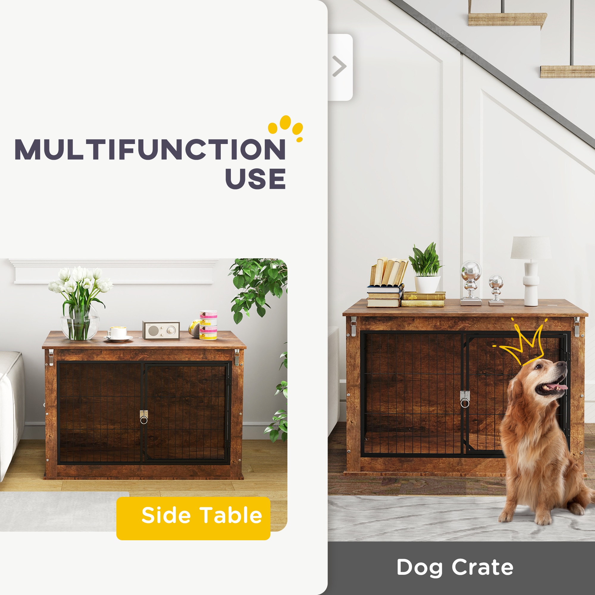 PawHut D02-209V00RB Pet-Crates-Carriers - View #7