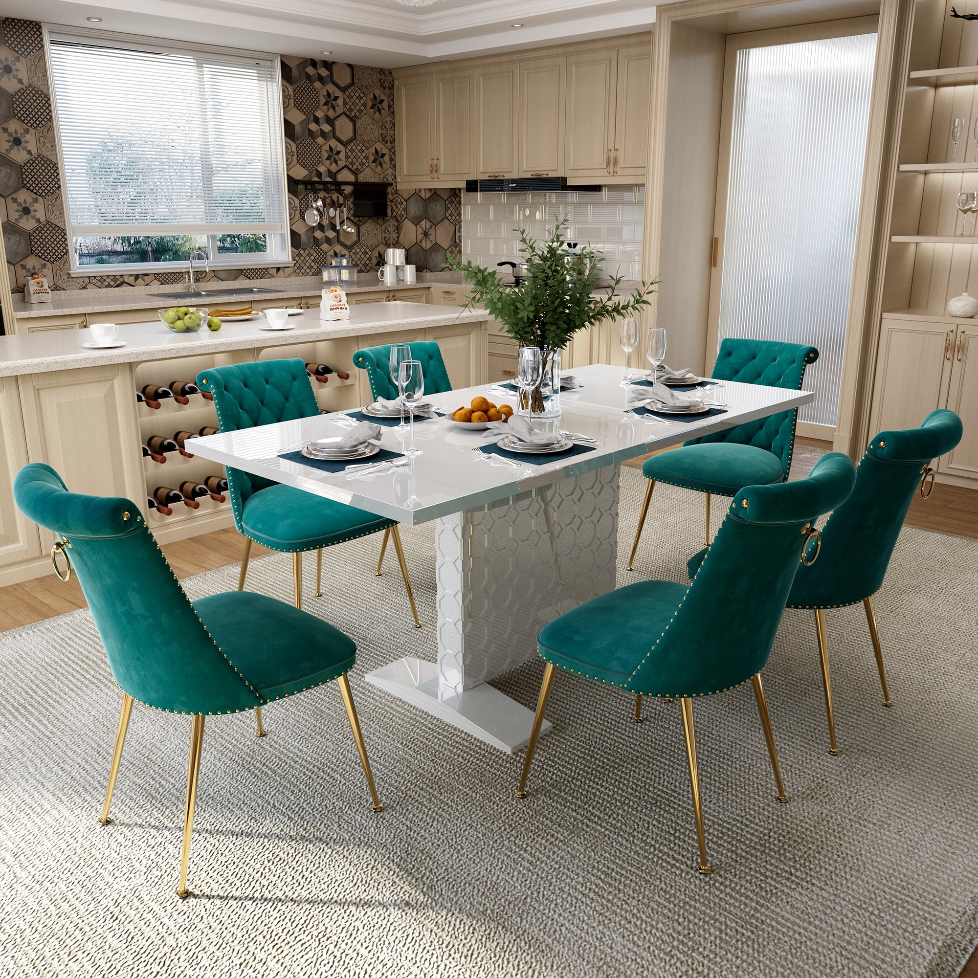 Clihome CL-ST1WH703GN Dining-Sets - View #4