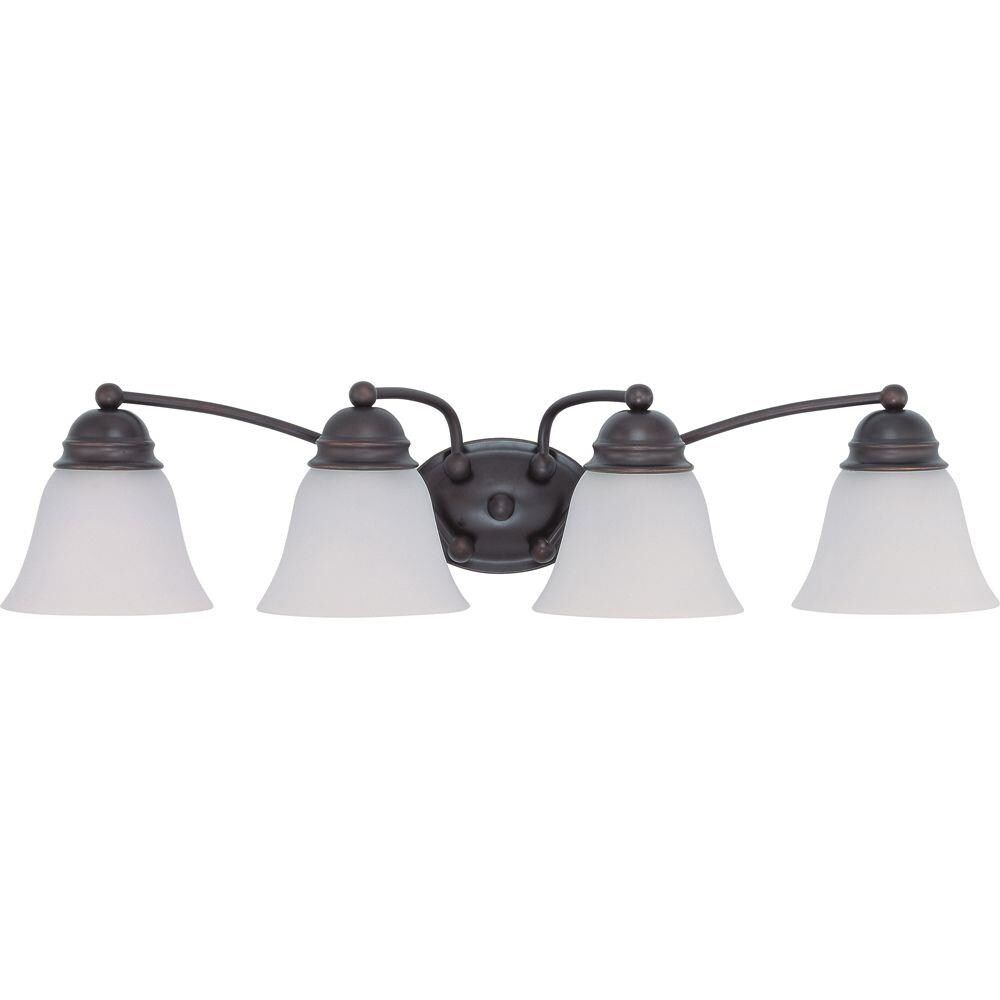  LW-SC528981 28.75-in 4-Light Mahogany Bronze Transitional Vanity Light Bar