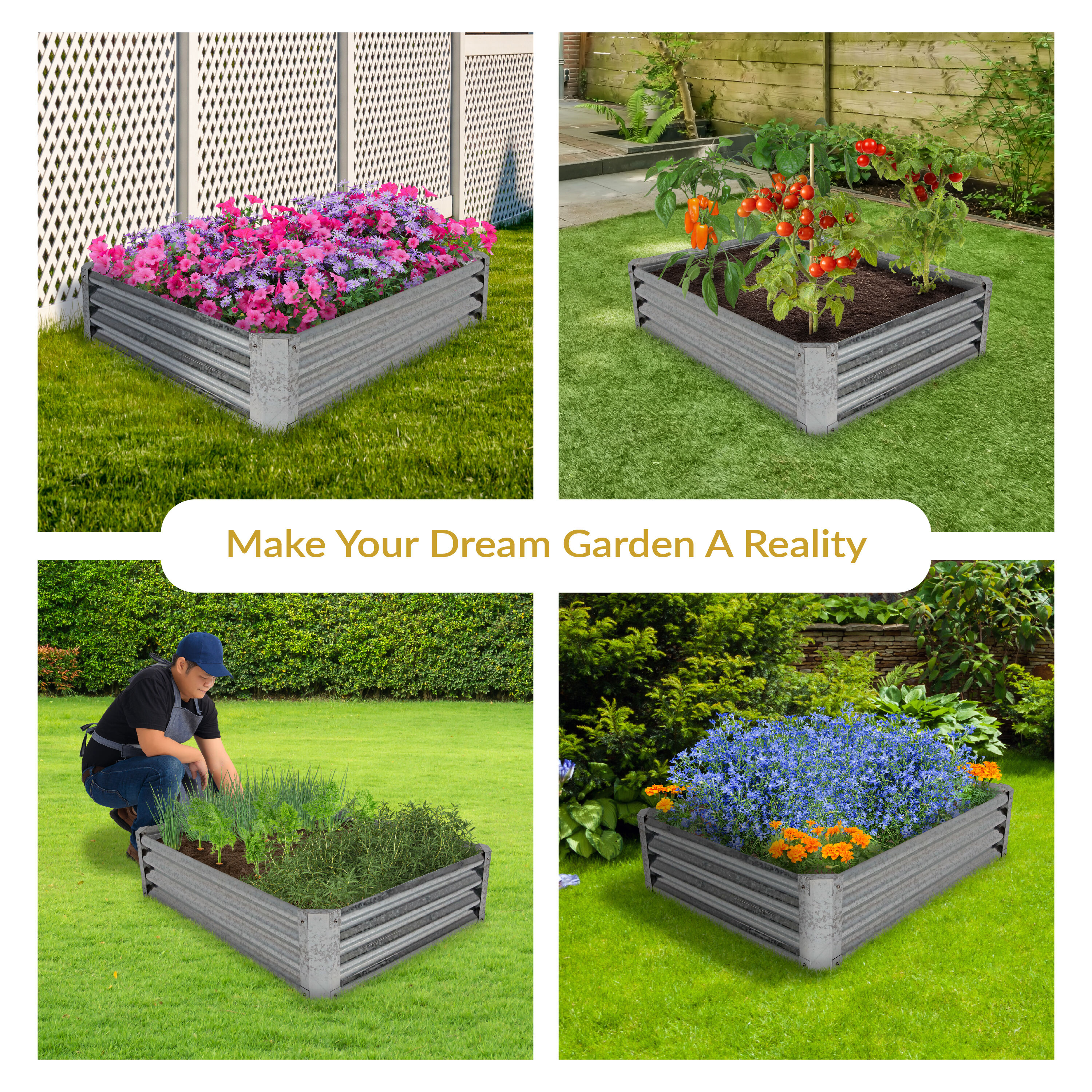 Sunnydaze Decor RCM-LG481 Raised-Garden-Beds - View #7