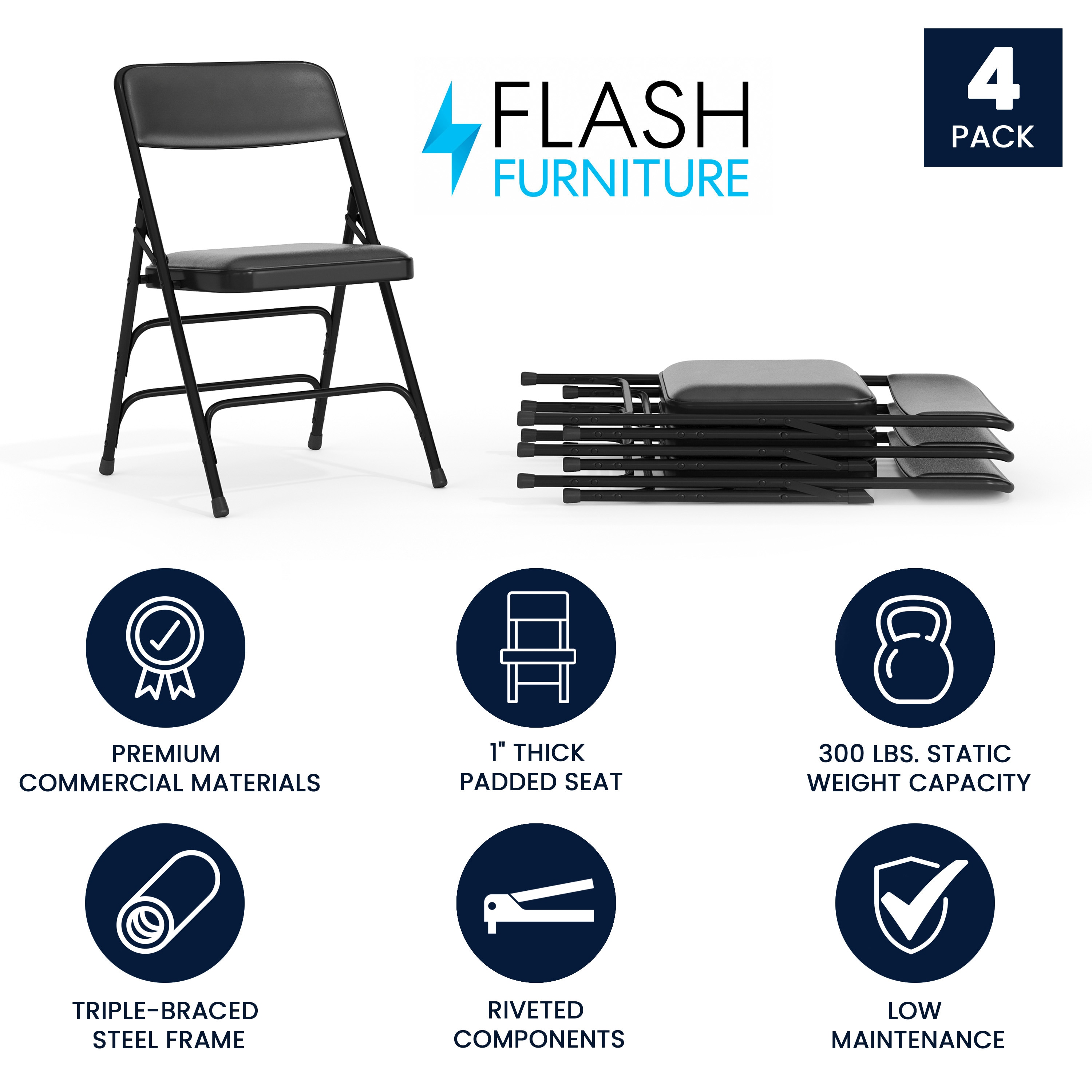 Flash Furniture 847254056908 Folding-Chairs - View #2