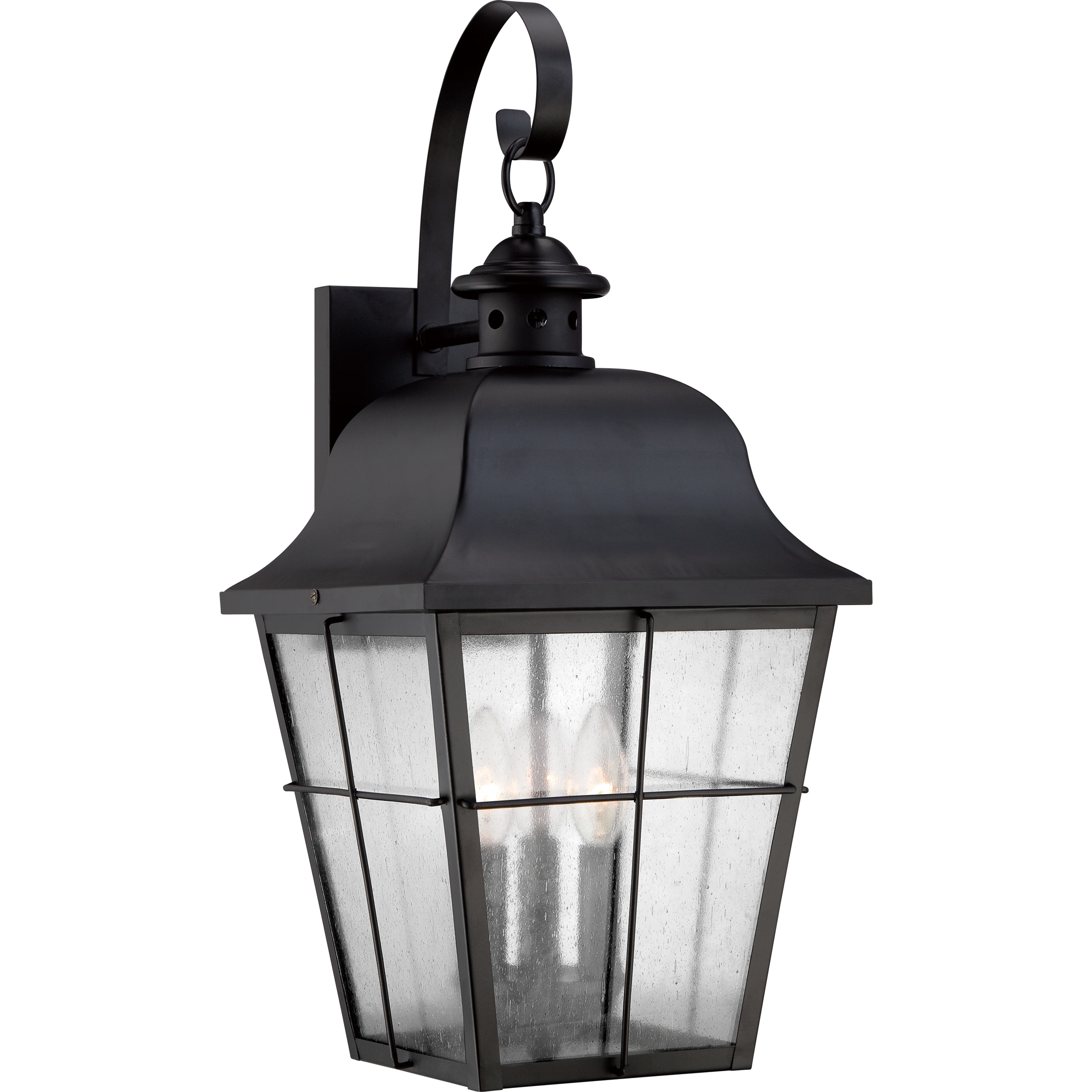 Quoizel Millhouse 3-Light 22-in H Black Outdoor Wall Light MHE8410K at ...