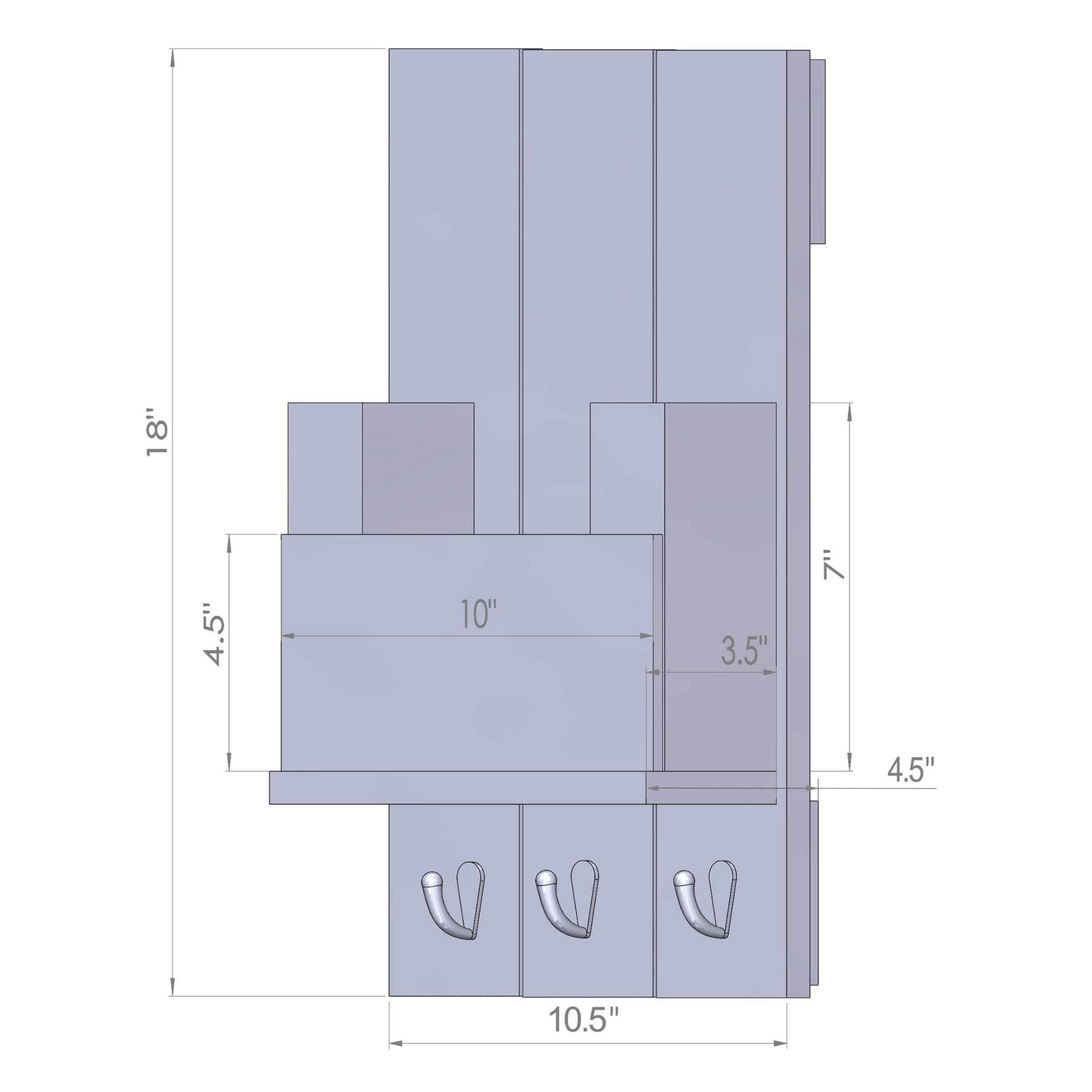 TRINITY MLCB-NAT Wall-Mounted-Shelving - View #4